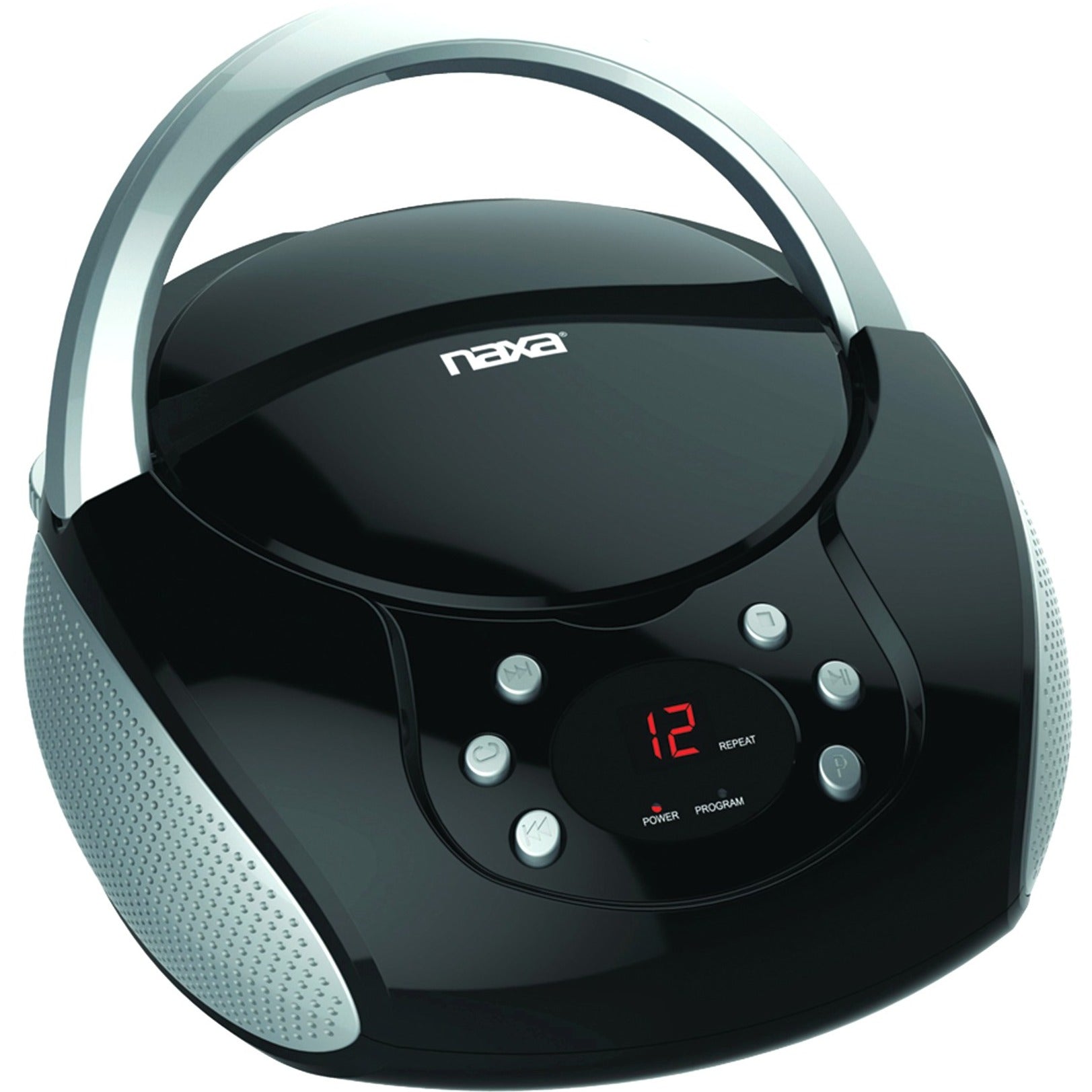 Naxa NPB-240 Portable CD Boombox, AM/FM Radio, LED Display
