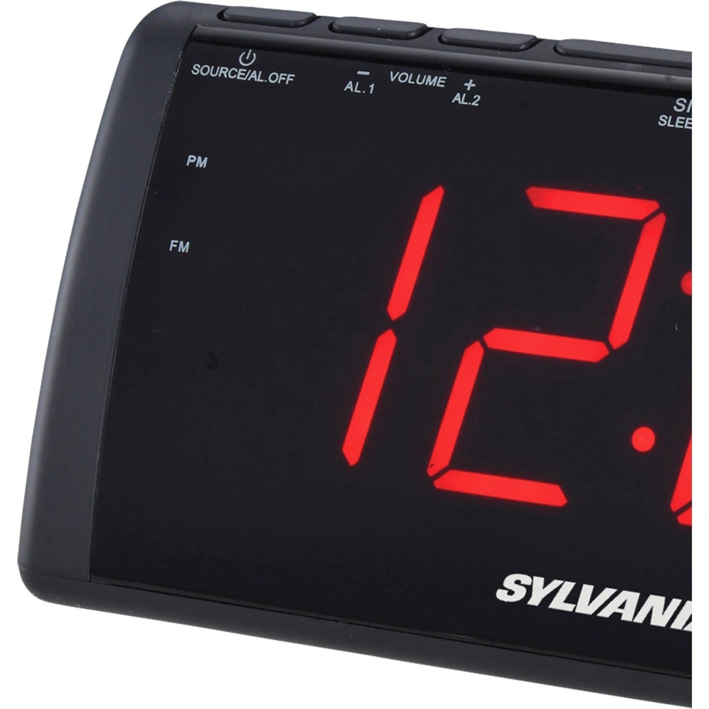 Sylvania SCR1808 Clock Radio - Dual Alarm, AM/FM, USB Charging Port [Discontinued]