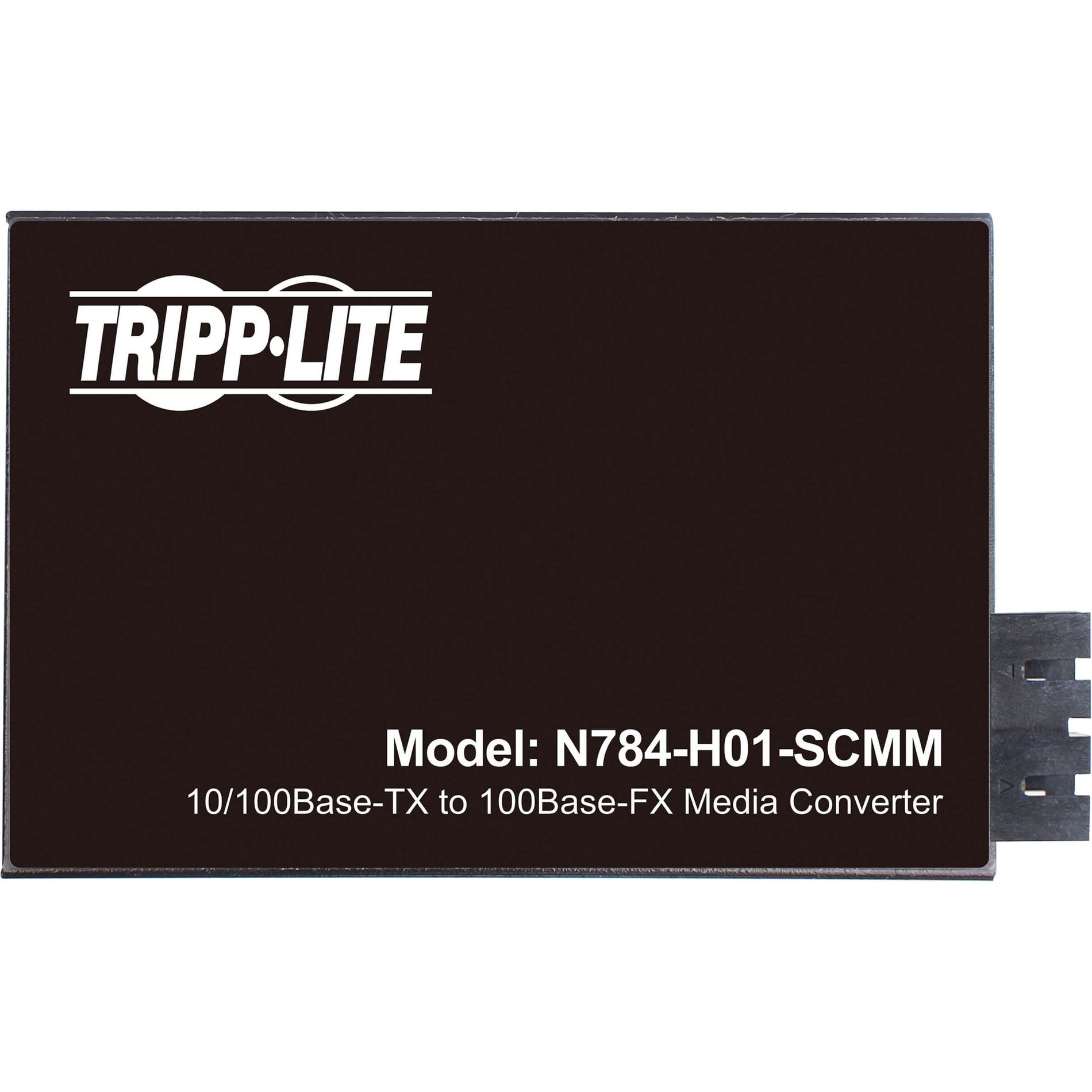 Tripp Lite N784-H01-SCMM Transceiver/Media Converter, Hardened Copper to Fiber, 2 Year Warranty, TAA Compliant
