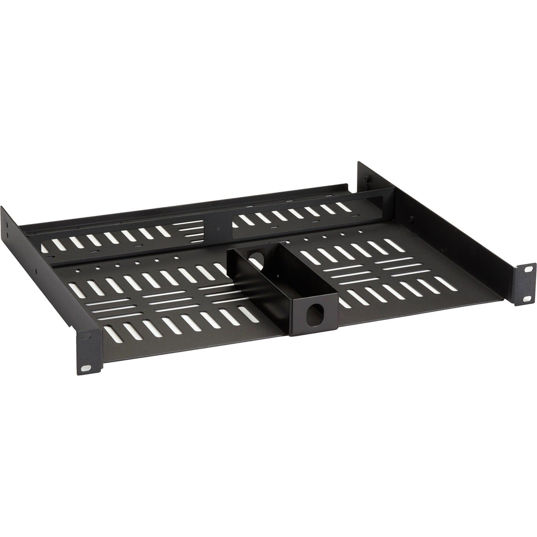 Black Box KVXHP-RMK KVXHP Series Extender Rackmount Tray, Cable Management, Power Module, 1U Rack Mount Tray