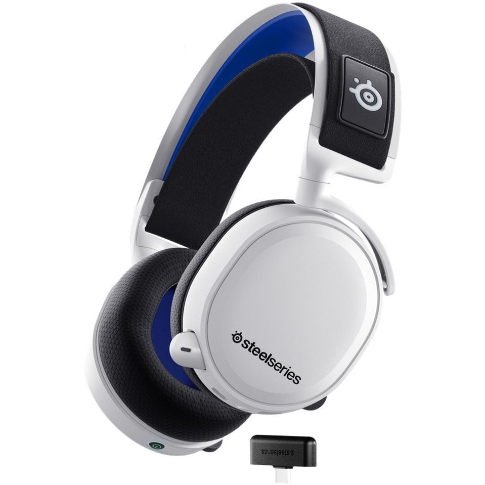SteelSeries 61471 Arctis 7P+ Wireless Gaming Headset, Multi-platform Support, White