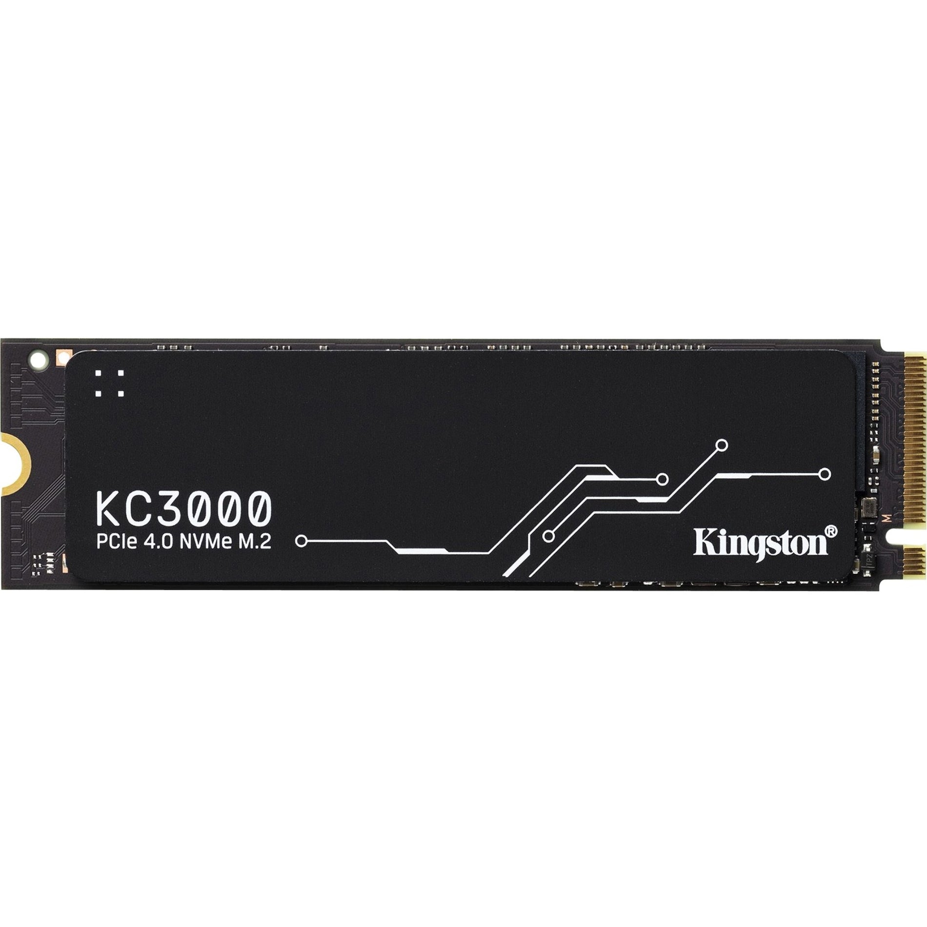 Kingston SKC3000D/2048G KC3000 PCIe 4.0 NVMe M.2 SSD, 2TB Storage Capacity, 5 Year Warranty, 7000 MB/s Transfer Rate