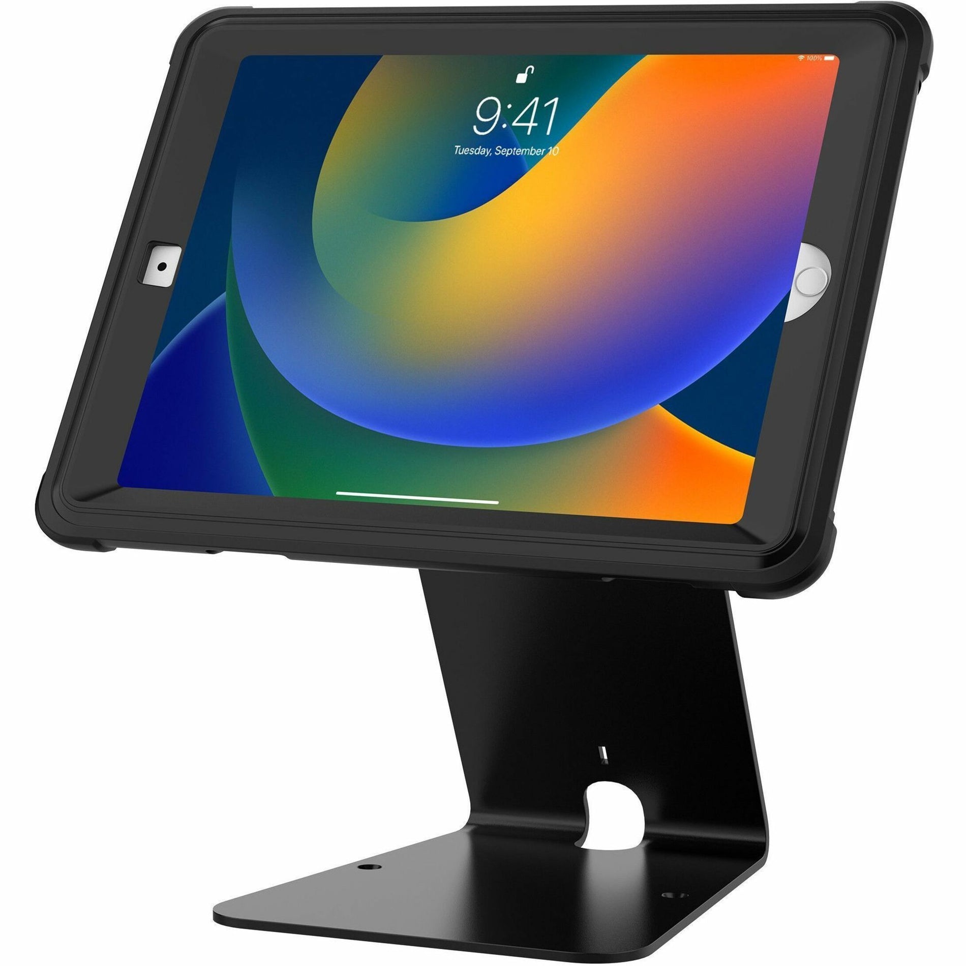 CTA Digital PAD-MSPC10S Table Stand, Rubber Pad, Magnetic, Water Resistant, Anti-theft, Rotate, Non-slip Base, Tilt, Multiple Viewing Angle