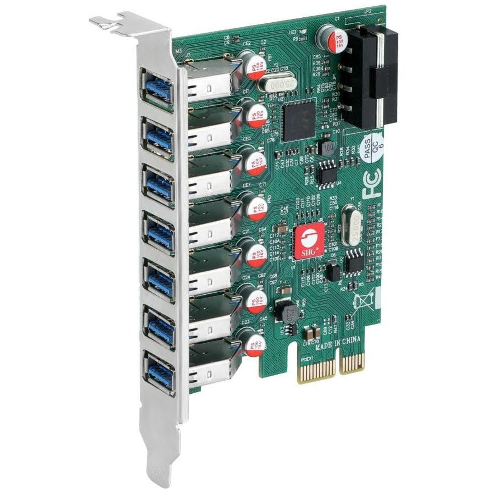SIIG JU-P70211-S1 USB 3.0 7-Port PCIe Host Card, High-Speed Data Transfer and Easy Expansion