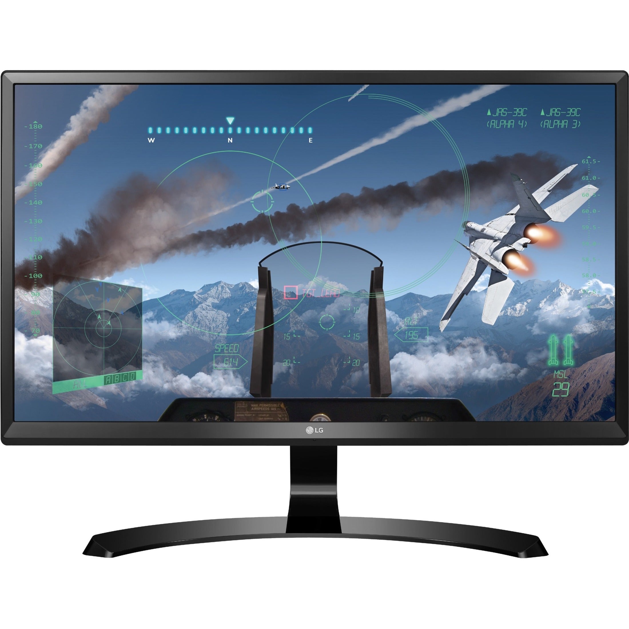 LG 24UD58-B.AUS 24UD58-B 23.8 4K UHD Gaming LCD Monitor - Immersive Gaming Experience, FreeSync Technology