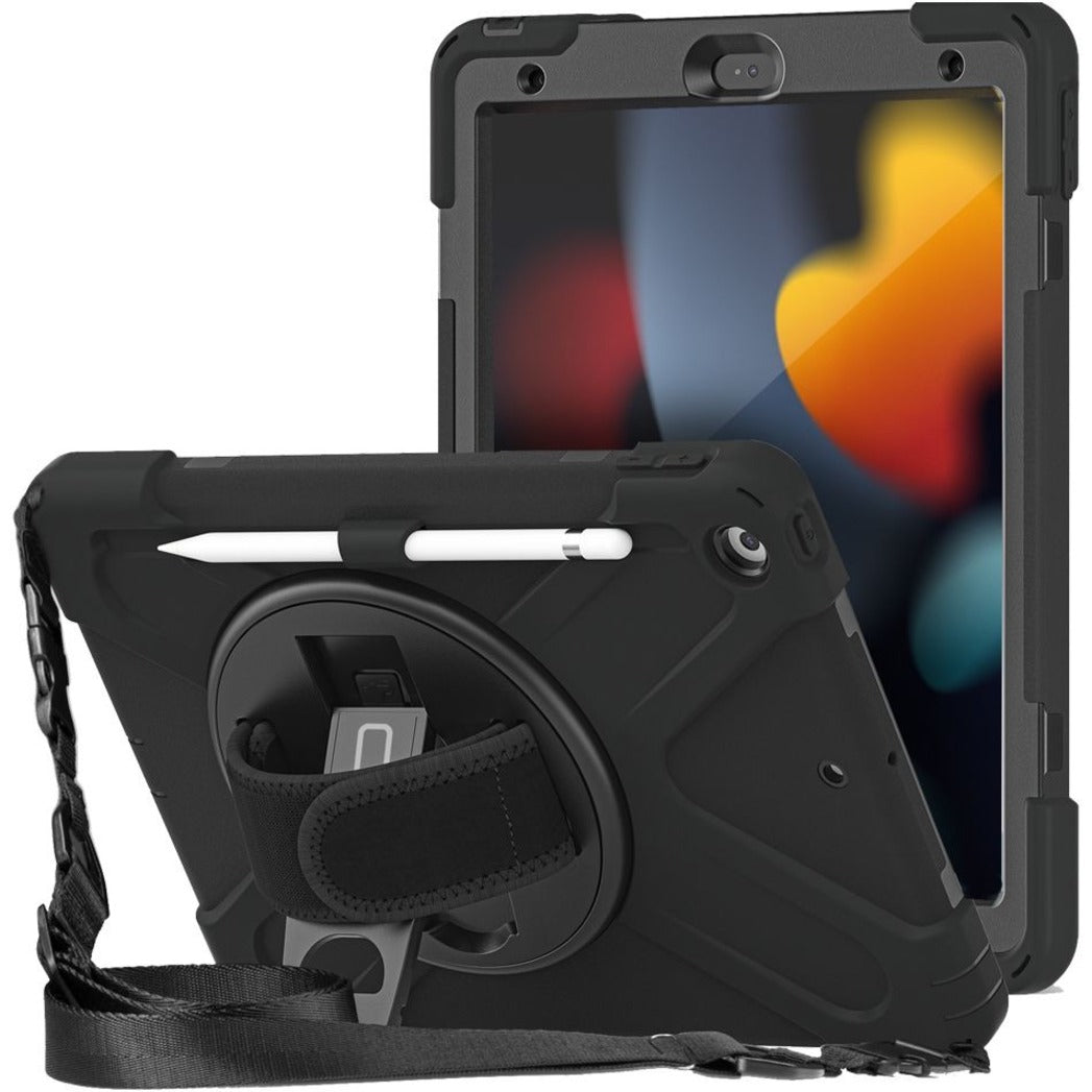 CODi C30705065 Rugged Case for iPad 10.2 Gen 7/8/9, Drop Resistant, Black Silicone Polycarbonate