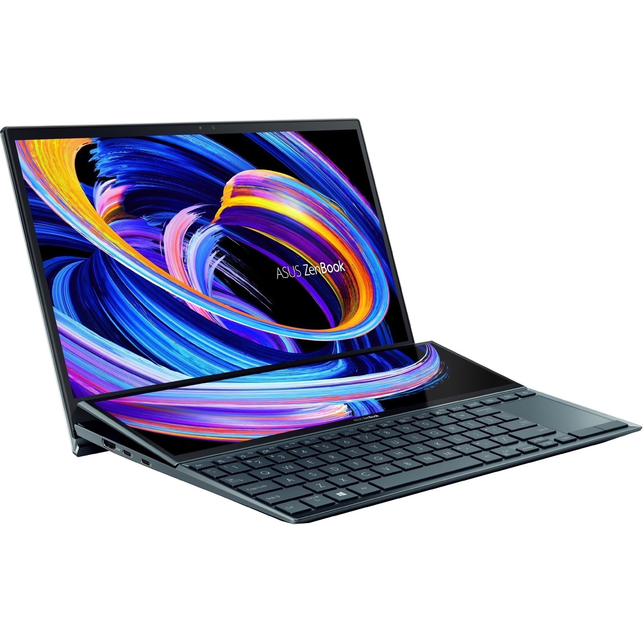 Asus UX482EAR-EB51T ZenBook Duo 14 14 Touchscreen Notebook, Intel Core i5 11th Gen, 8GB RAM, 512GB SSD, Celestial Blue