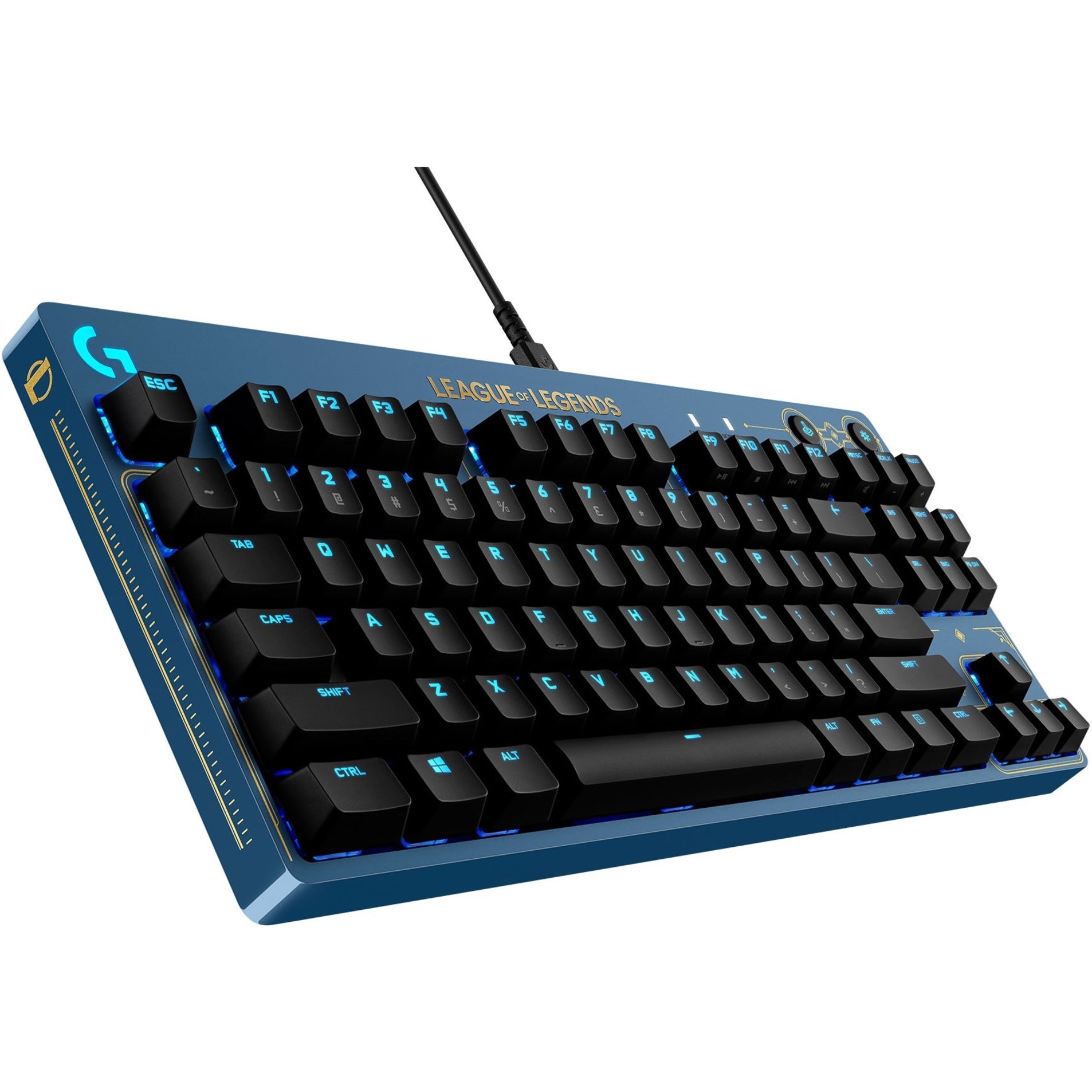 Logitech 920-010533 PRO Keyboard League Of Legends Edition, RGB Backlight, Mechanical Keys, Programmable, Compact