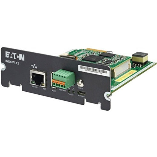 Eaton INDGW-X2 Gigabit Industrial Gateway X2 Card, UPS Management Adapter