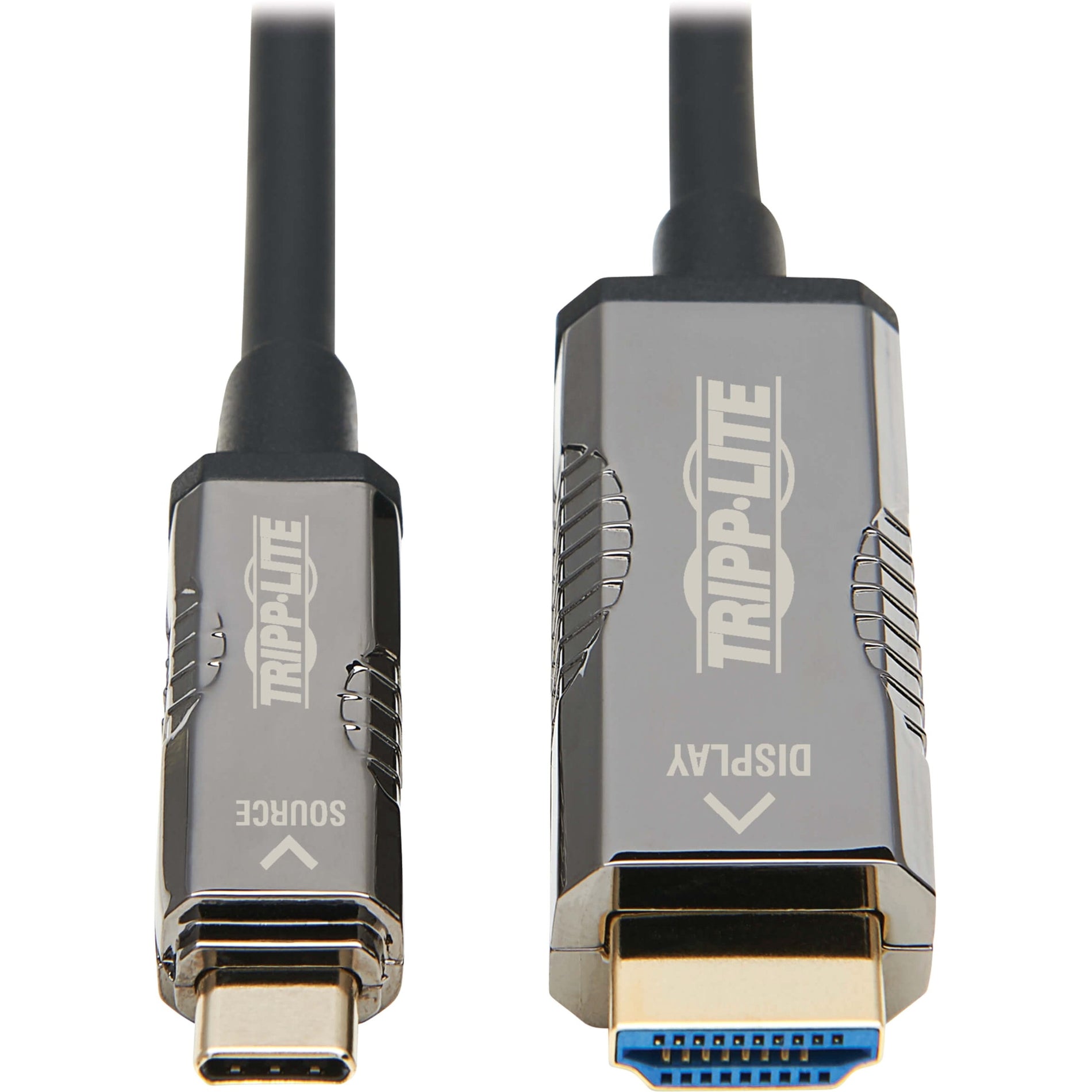 Tripp Lite U444F3-10M-H4K6 Fiber Optic Audio/Video Cable, 32.81 ft, Flexible, HDR Support, EMI/RF Protection, HDCP 1.4, HDCP 2.2