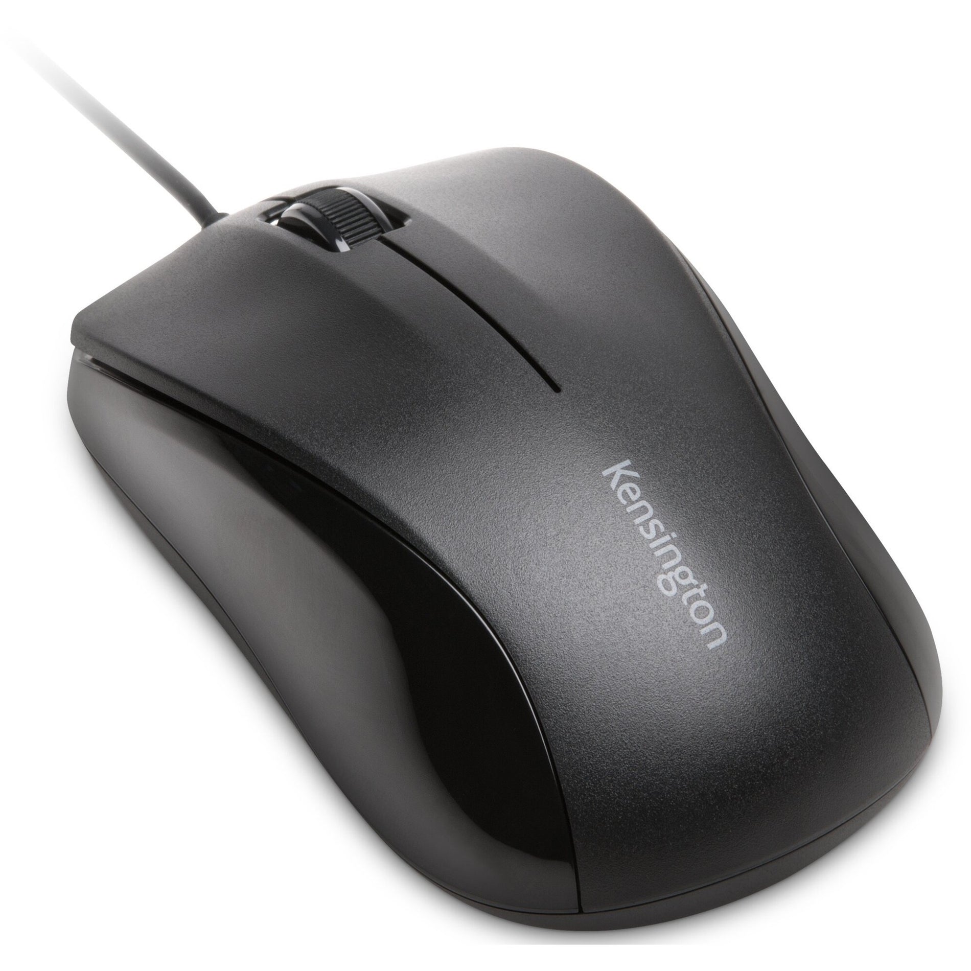 Kensington K72110WW Mouse for Life USB Three-Button, Ergonomic Fit, Scroll Wheel, Optical, PC Compatible