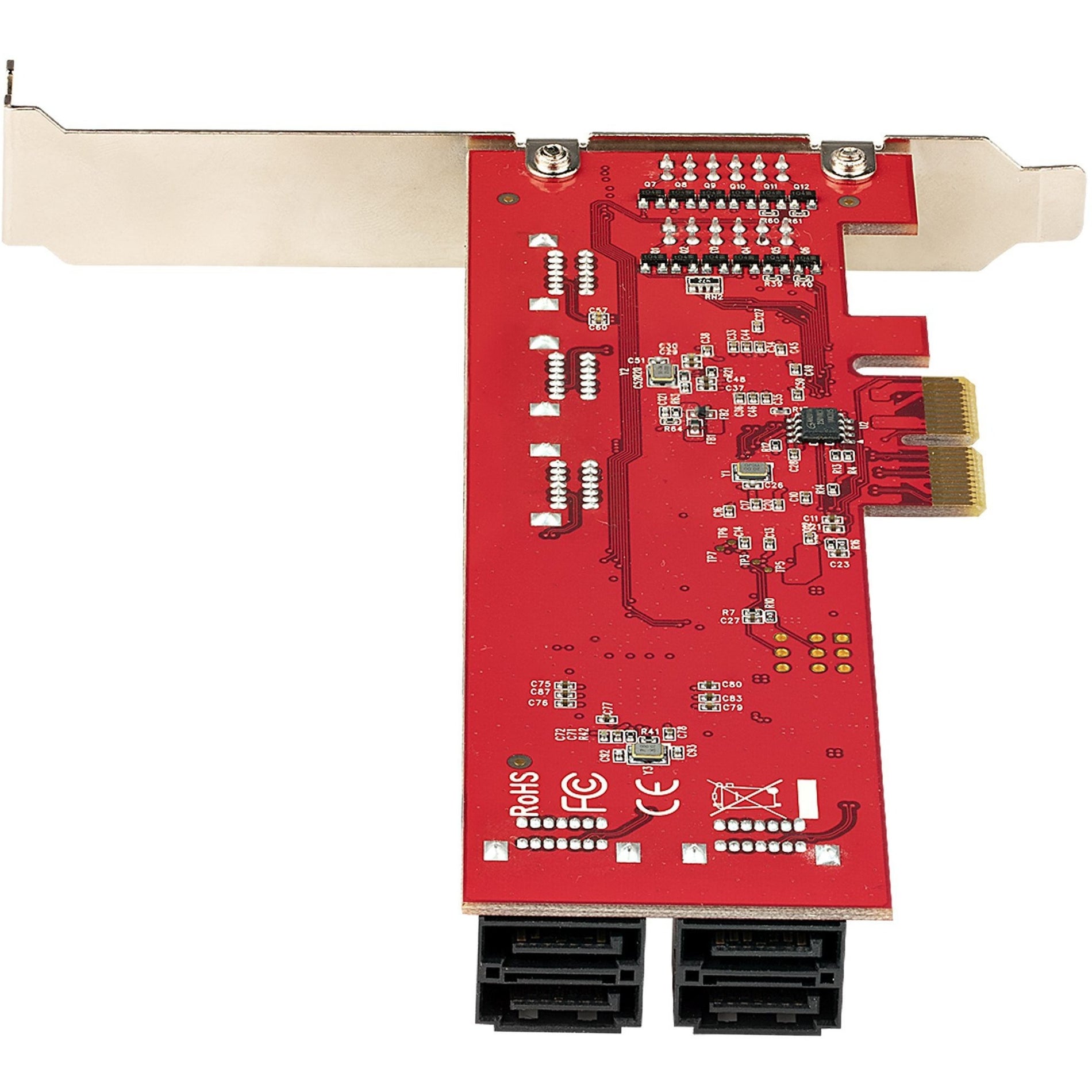StarTech.com 10P6G-PCIE-SATA-CARD PCIe SATA Card, 10 Port SATA Expansion Card, 6Gbps SATA Adapter, 10 Mini-SAS/SATA Cables