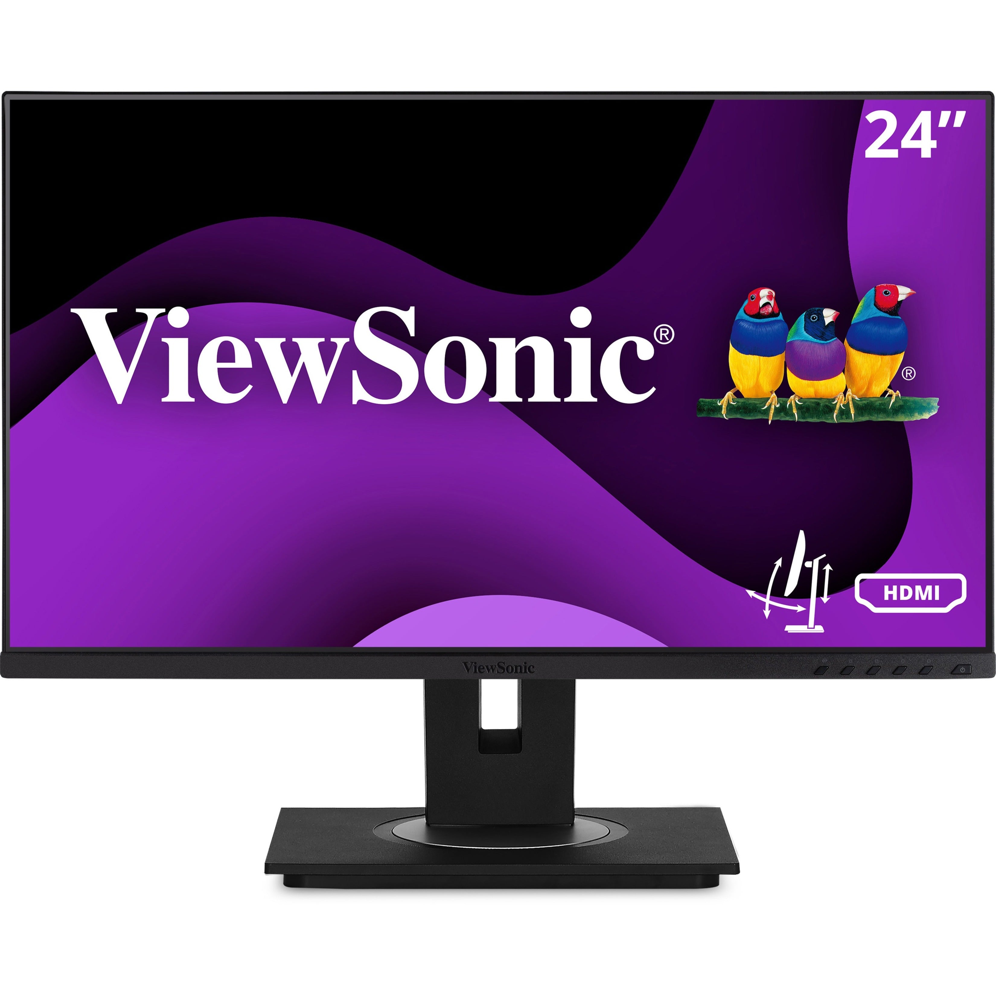 ViewSonic VG2448A 24 Ergonomic IPS Monitor, 1080p, HDMI, DP, VGA