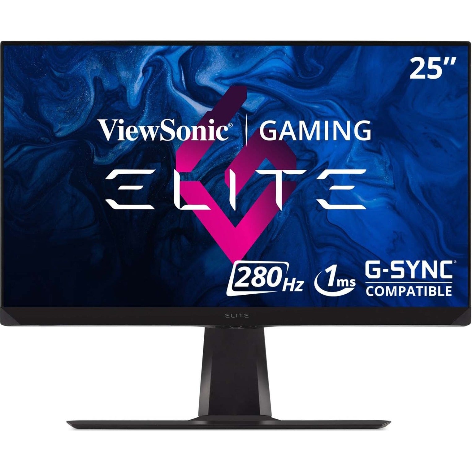 ViewSonic XG250 Elite Gaming Monitor, 25 IPS, 240Hz, 1ms, NVIDIA G-Sync Compatible, Advanced Ergonomics, RGB Lighting