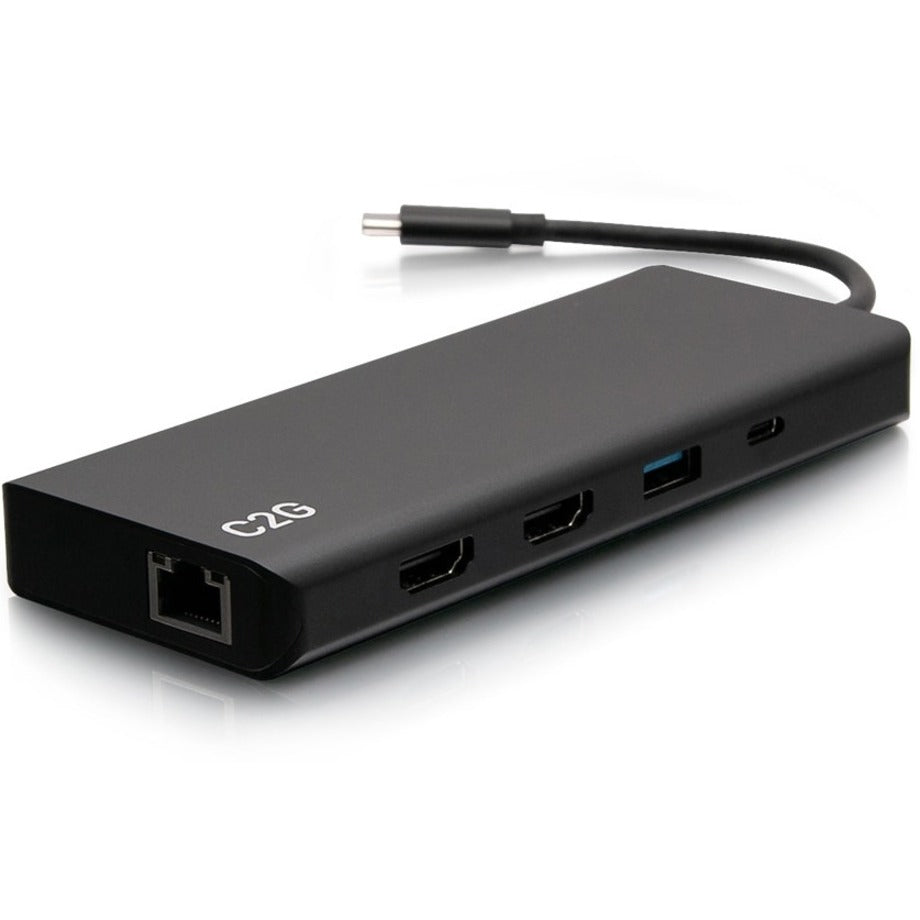 C2G C2G54487 USB C Dual Monitor Docking Station - HDMI, Ethernet & USB, 60W PD