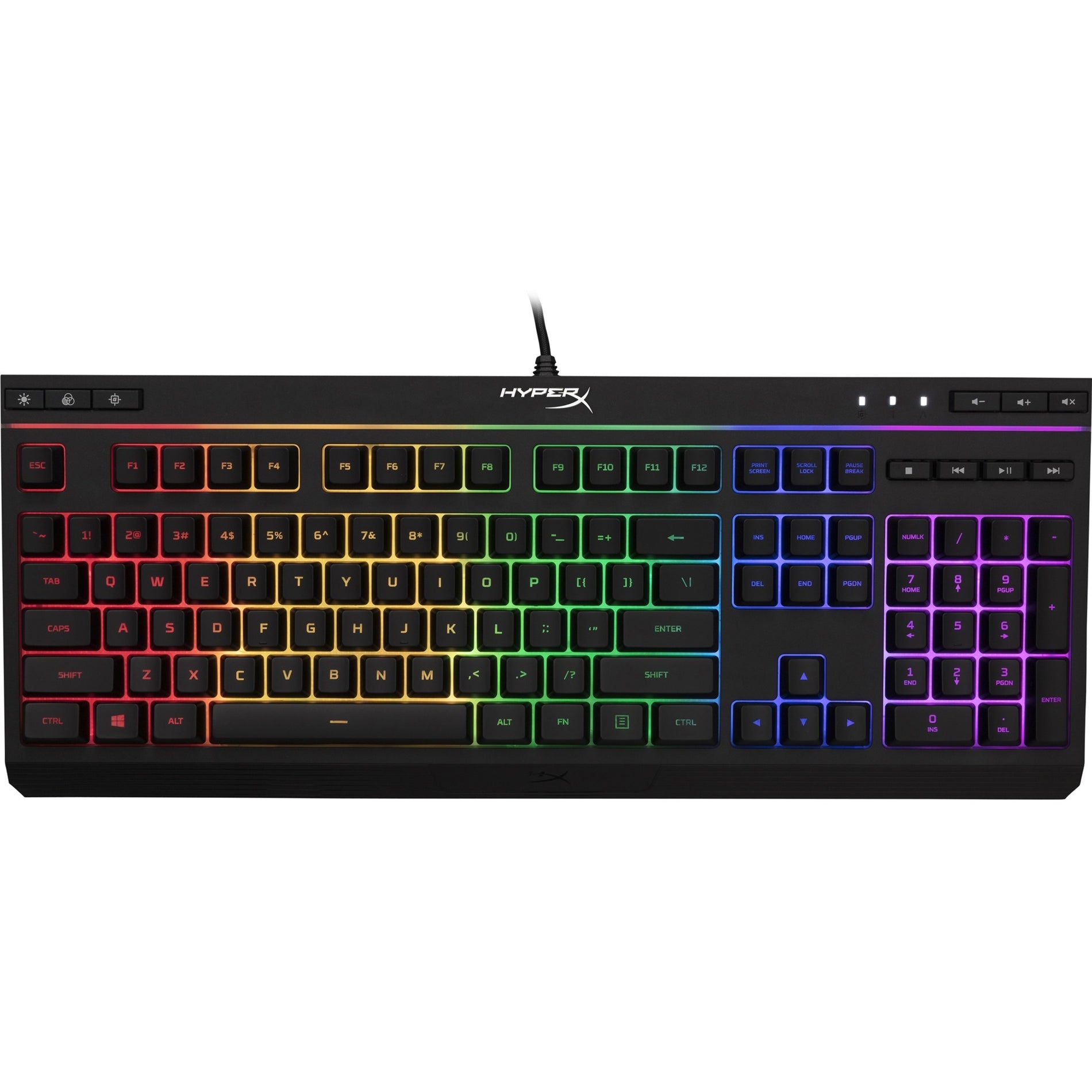HyperX Alloy Core RGB Gaming Keyboard (US Layout), Backlit, Full-size, Quiet Keys