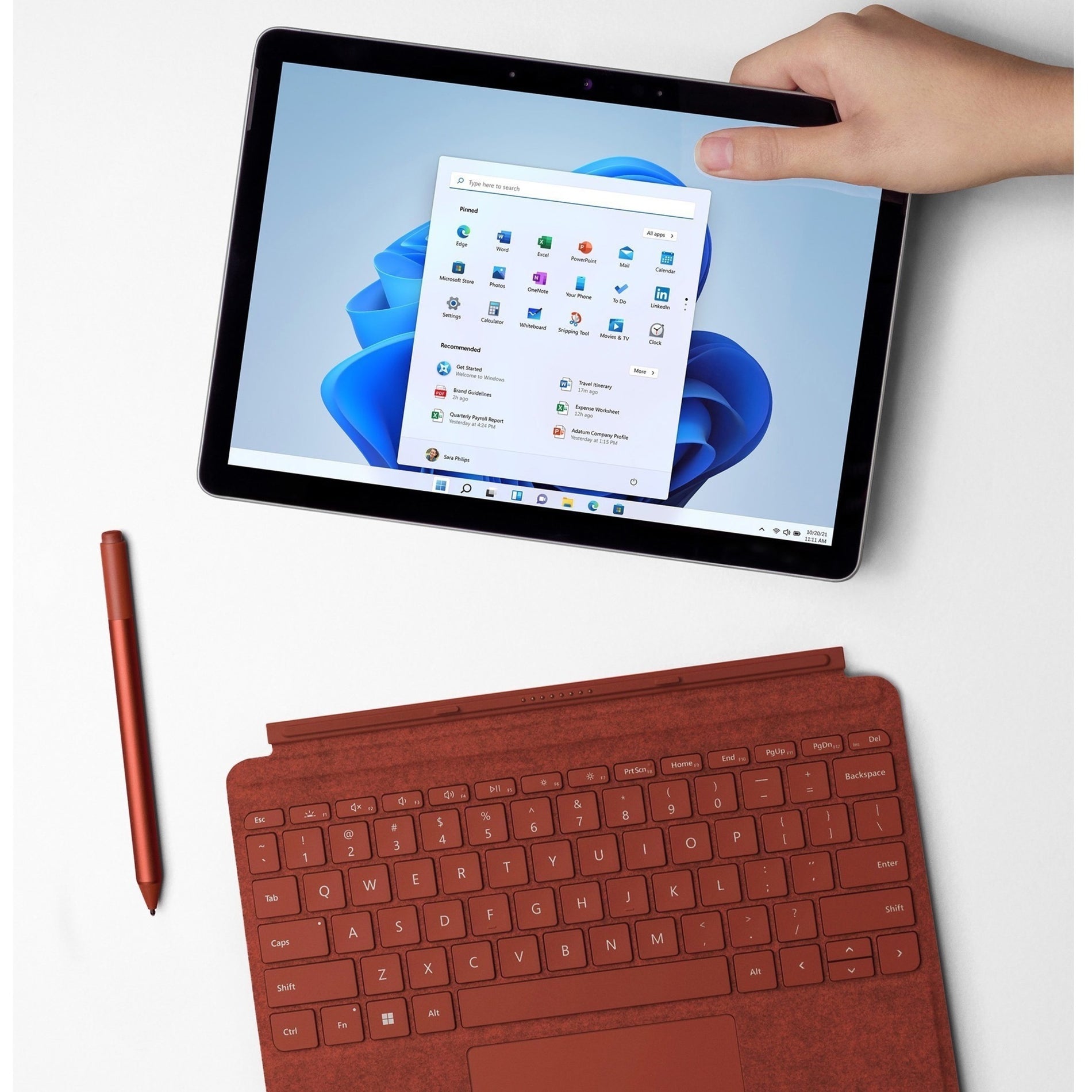 Microsoft 8VD-00047 Surface Go 3 Tablet, 10.5", 8GB RAM, 128GB SSD, Windows 10 Pro