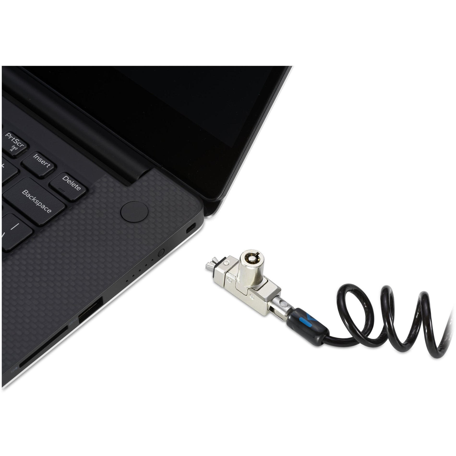 Kensington K60511WW Slim N17 2.0 Portable Keyed Laptop Lock for Wedge-Shaped Slots, 5-Year Warranty, Dell Compatible