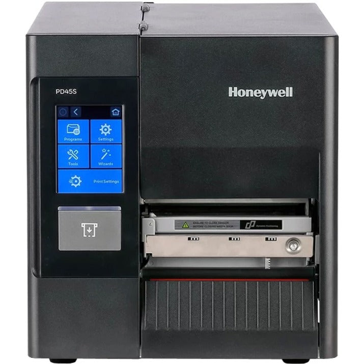 Honeywell PD45S0F0010000200 Industrial Label Printer, Thermal Transfer Printer, 203dpi, Ethernet, Compact, Rugged, LCD Display