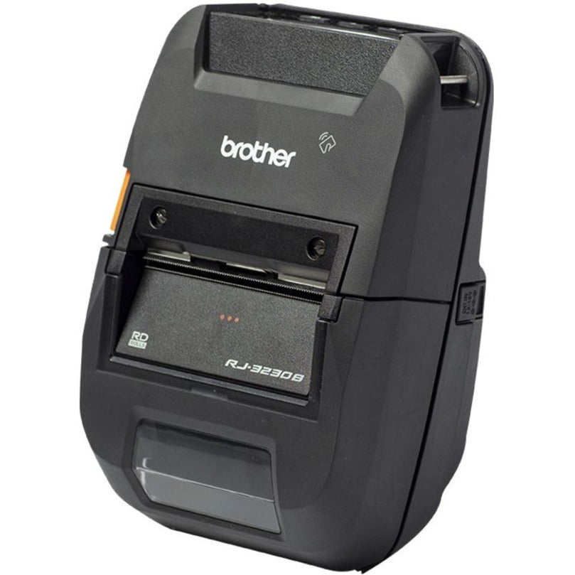Brother RJ3230BL RuggedJet Portable 3" Direct Thermal Receipt/Label Printer with Bluetooth, USB Type C, LCD