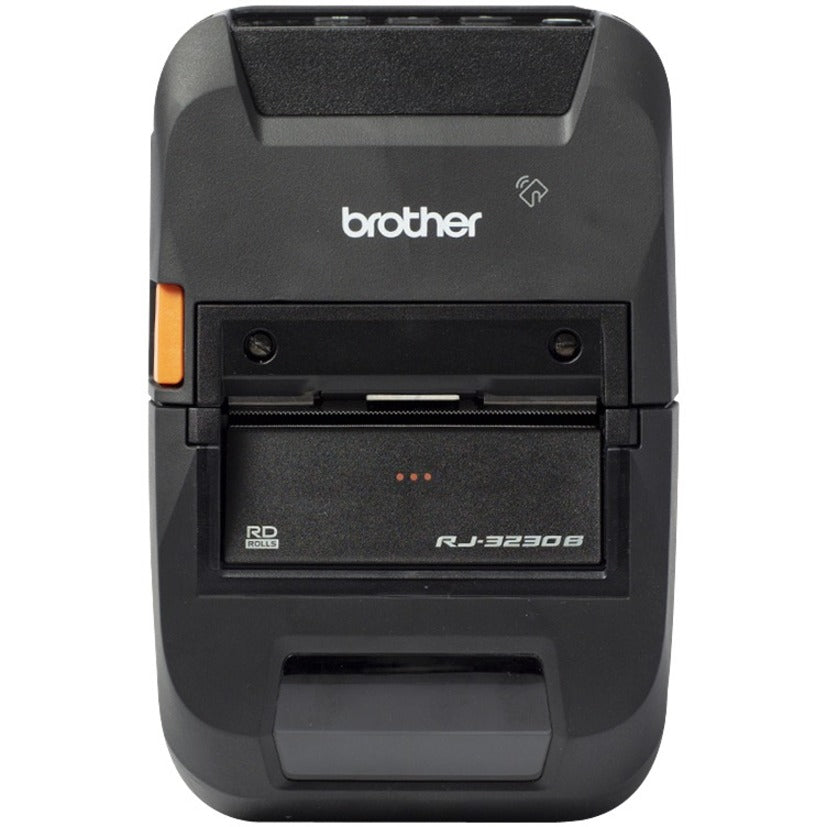 Brother RJ3230BL RuggedJet Portable 3 Direct Thermal Receipt/Label Printer with Bluetooth, USB Type C, LCD