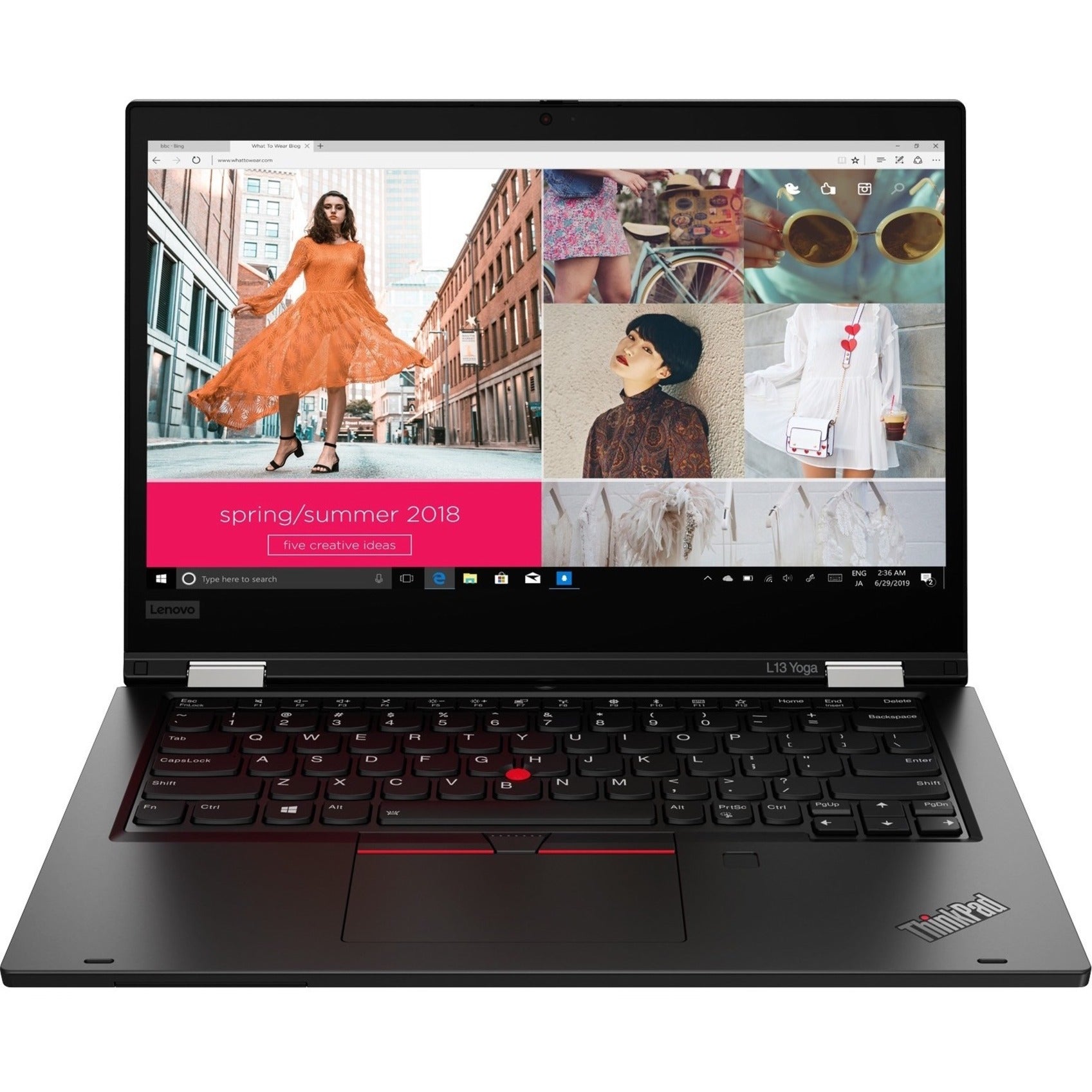 Lenovo 20VK0055US ThinkPad L13 Yoga Gen 2 13.3 Touchscreen Convertible 2 in 1 Notebook, Intel Core i5 11th Gen, 8GB RAM, 256GB SSD, Black