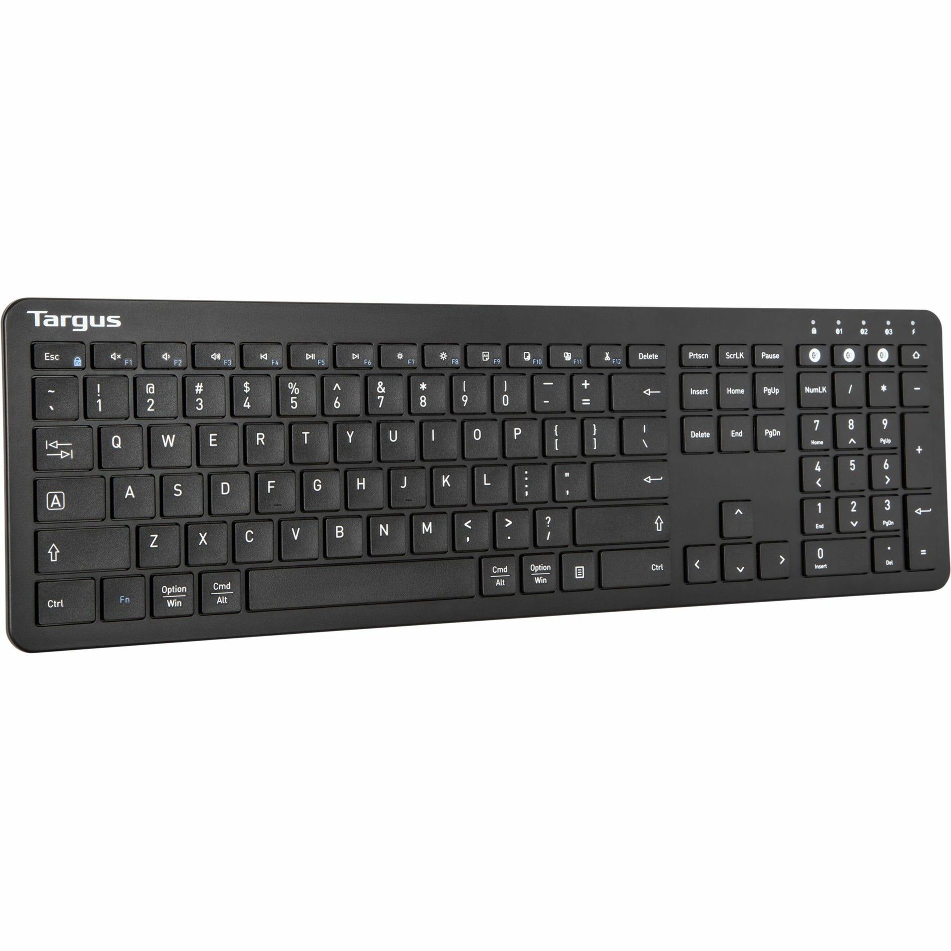 Targus AKB864US Full-Size Multi-Device Bluetooth Antimicrobial Keyboard, Black
