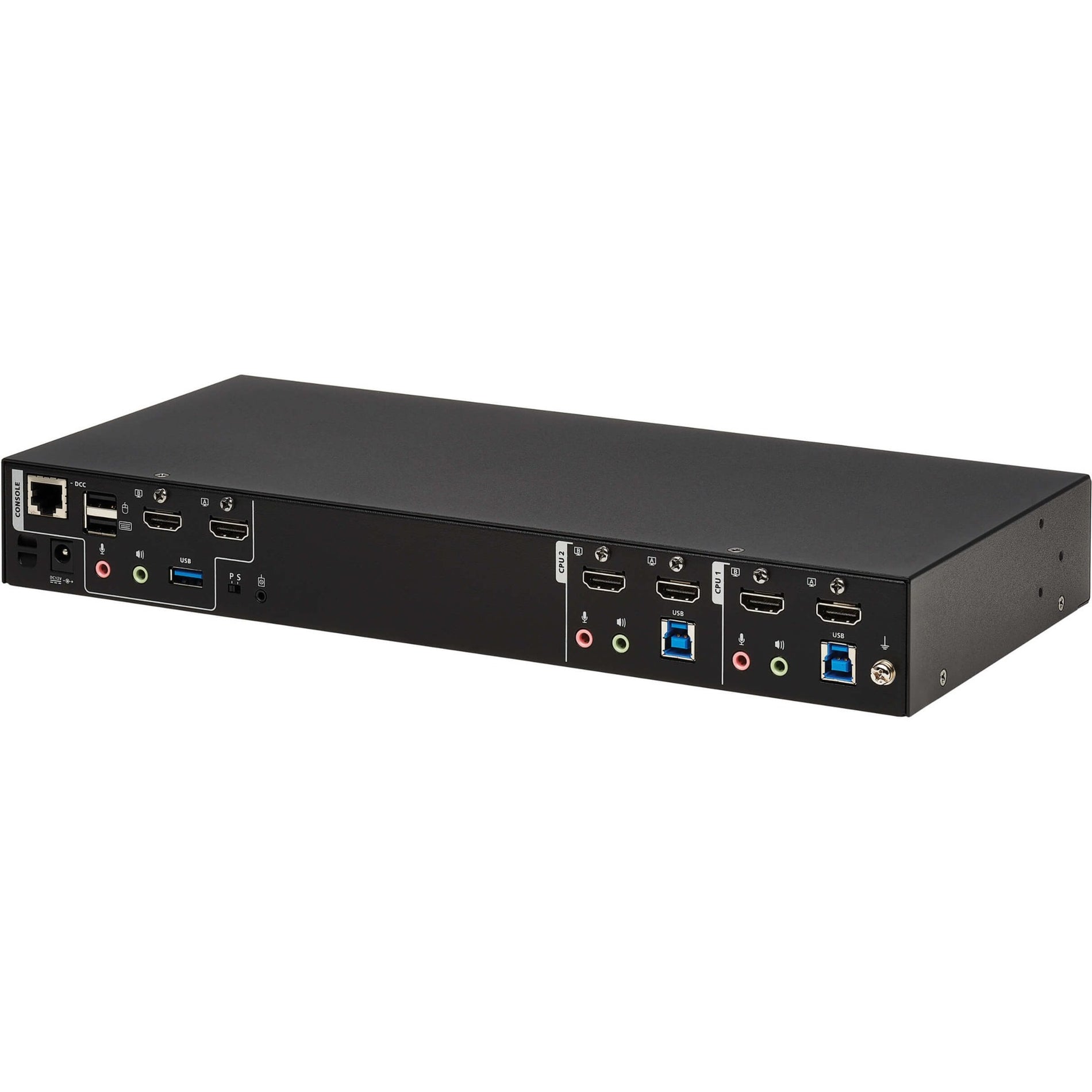 Tripp Lite B006-HD2UA2 HDMI Dual-Display KVM Switch, 4096 x 2160, 3 Year Warranty, USB, HDMI, 6 USB Ports, 5 HDMI Ports, 1 Network (RJ-45) Port