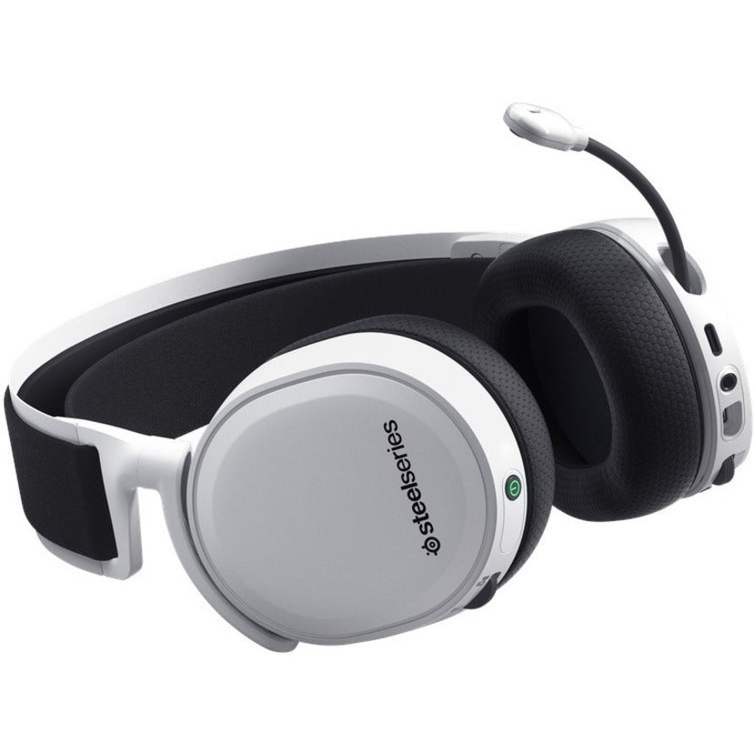 SteelSeries 61461 Arctis 7+ Gaming Headset, Wireless RF, 7.1 Surround Sound, Noise Cancelling Microphone