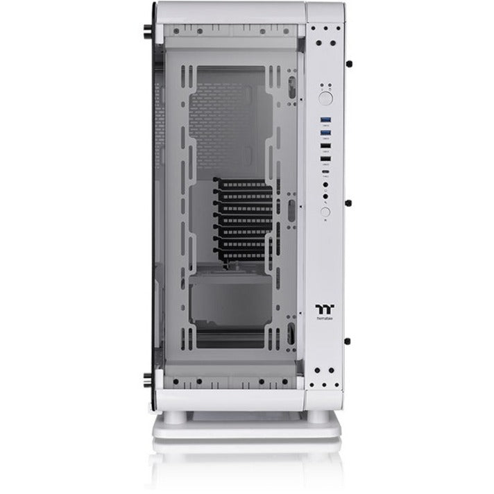 Thermaltake CA-1V2-00M6WN-00 Core P6 Tempered Glass Snow Mid Tower Chassis, 4 Internal 3.5" Bays, 7 Expansion Slots, 5 USB Ports