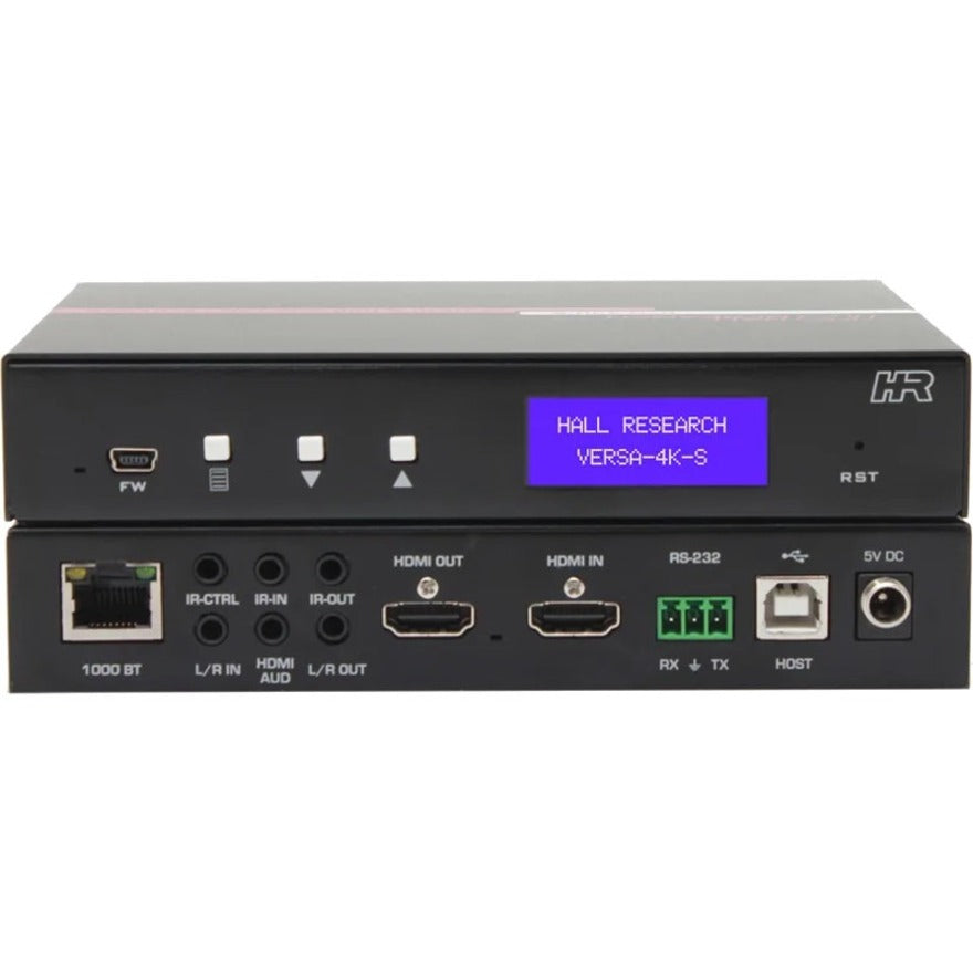 Hall VERSA-4K VERSA-4K-S 4K Video & USB over IP, HDMI In/Out, USB Ports, PoE