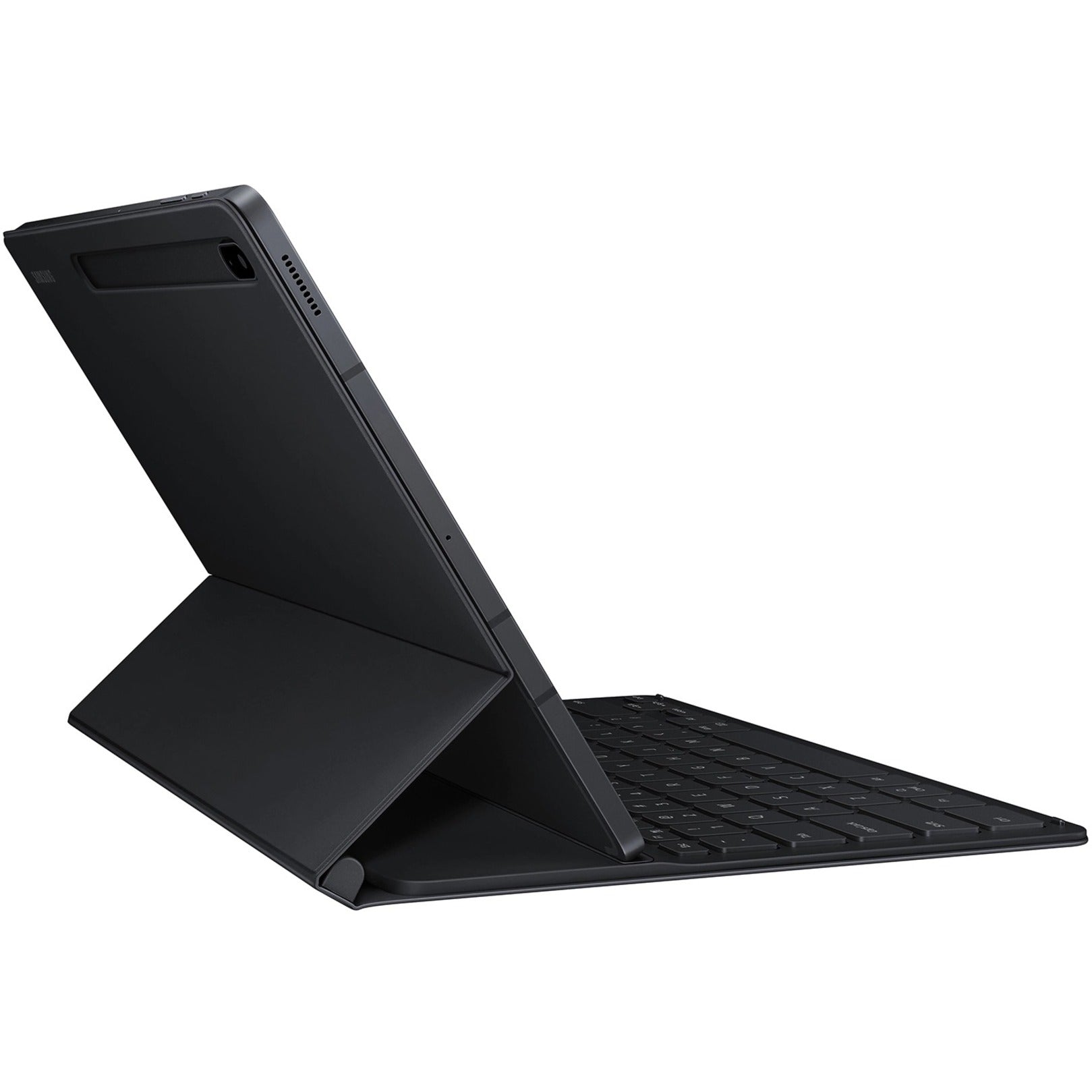 Samsung EF-DT730UBEGUJ Galaxy Tab S7 FE Slim Book Cover Keyboard, Mystic Black - Tablet Keyboard/Cover Case