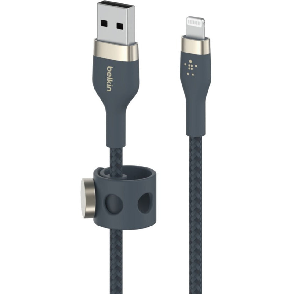 Belkin CAA010BT2MBL BOOST&uarr;CHARGE PRO Flex USB-A Cable to Lightning Connector, 2M, Blue
