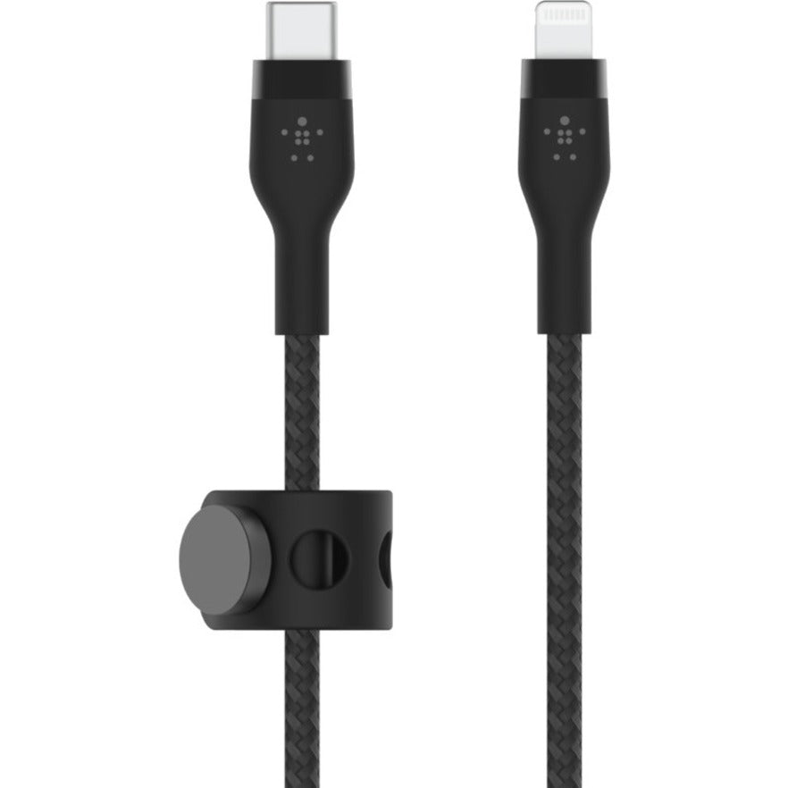 Belkin CAA011BT2MBK USB-C Kabel mit Lightning-Anschluss 6.56 ft Flexibel Knickfest Schwarz