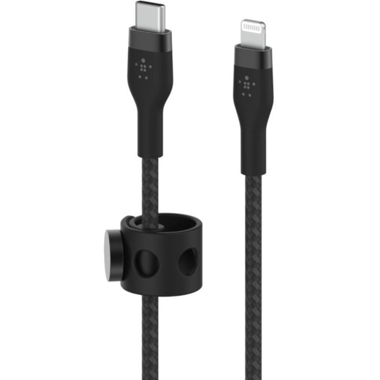 Belkin CAA011BT3MBK BOOST&uarr;CHARGE PRO Flex USB-C Cable with Lightning Connector, 9.84 ft, Black