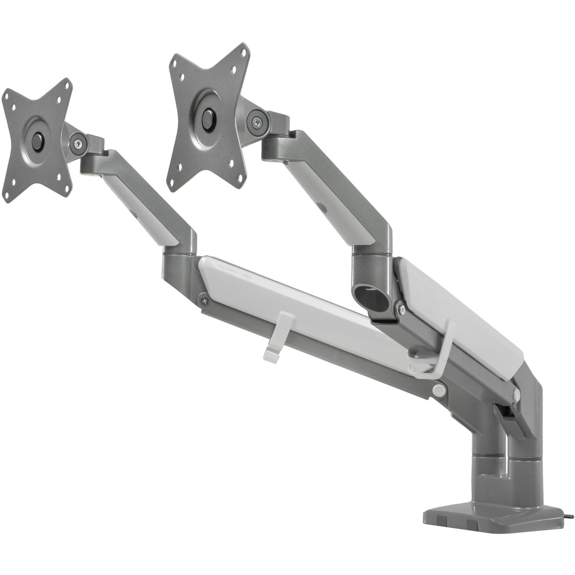 Ergotech ALIGN-2-SLV Monitor Arm, Articulating, Height Adjustable, 39.60 lb Load Capacity