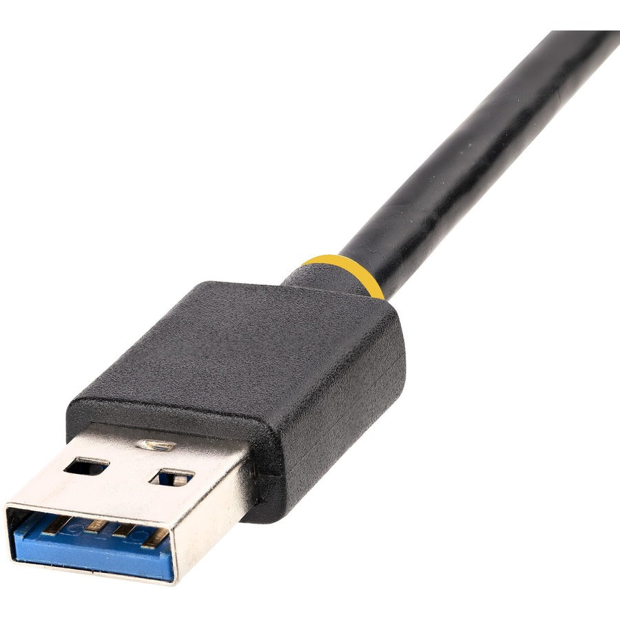 StarTech.com USB to Ethernet Adapter, USB 3.0 to 10/100/1000 Gigabit Ethernet LAN Adapter, 11.8in/30cm Attached Cable, USB to RJ45 Adapter Alternate-Image4 image