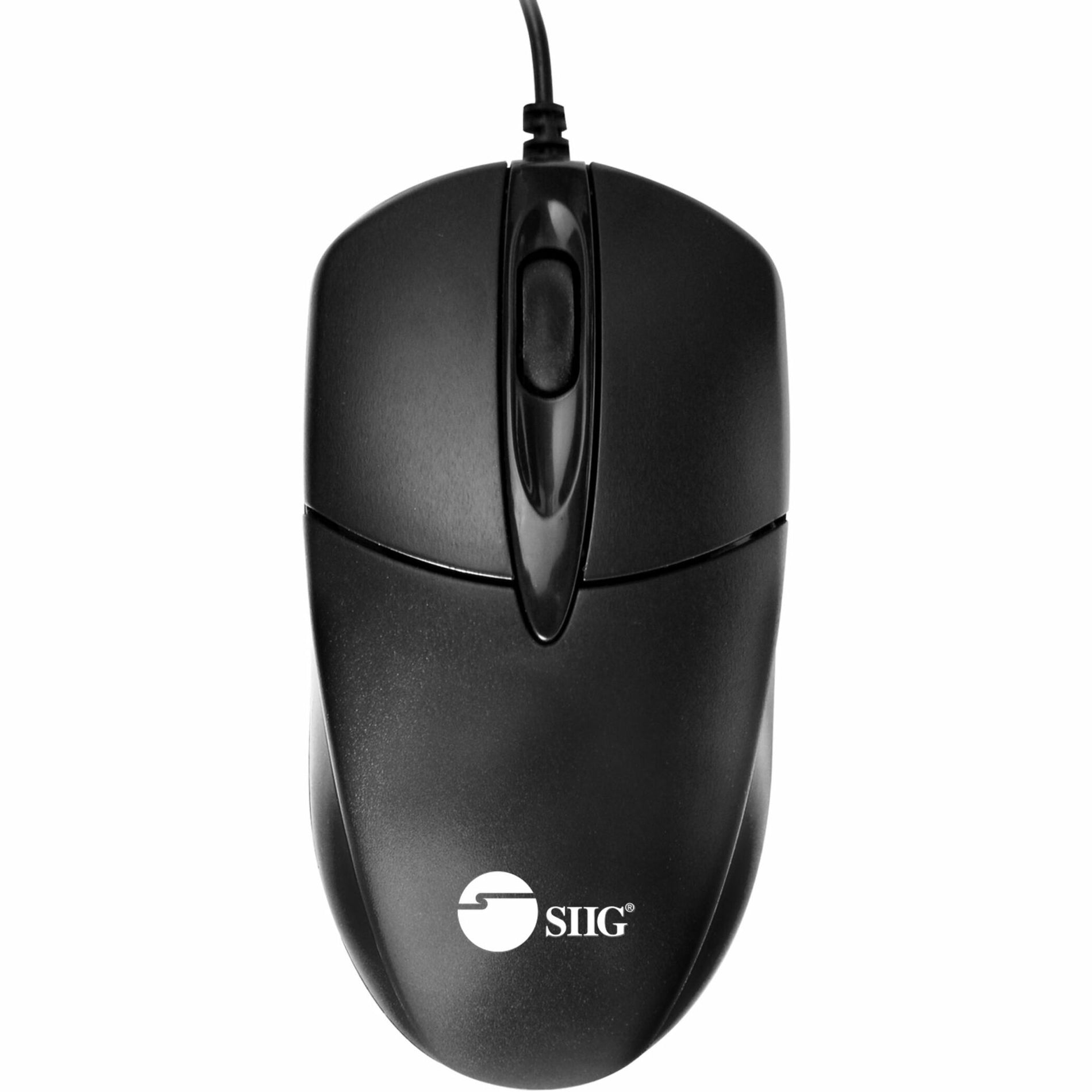 SIIG JK-US0T11-S1 3 Buttons USB Optical Mouse, Ergonomic Fit, 1200 dpi, Scroll Wheel