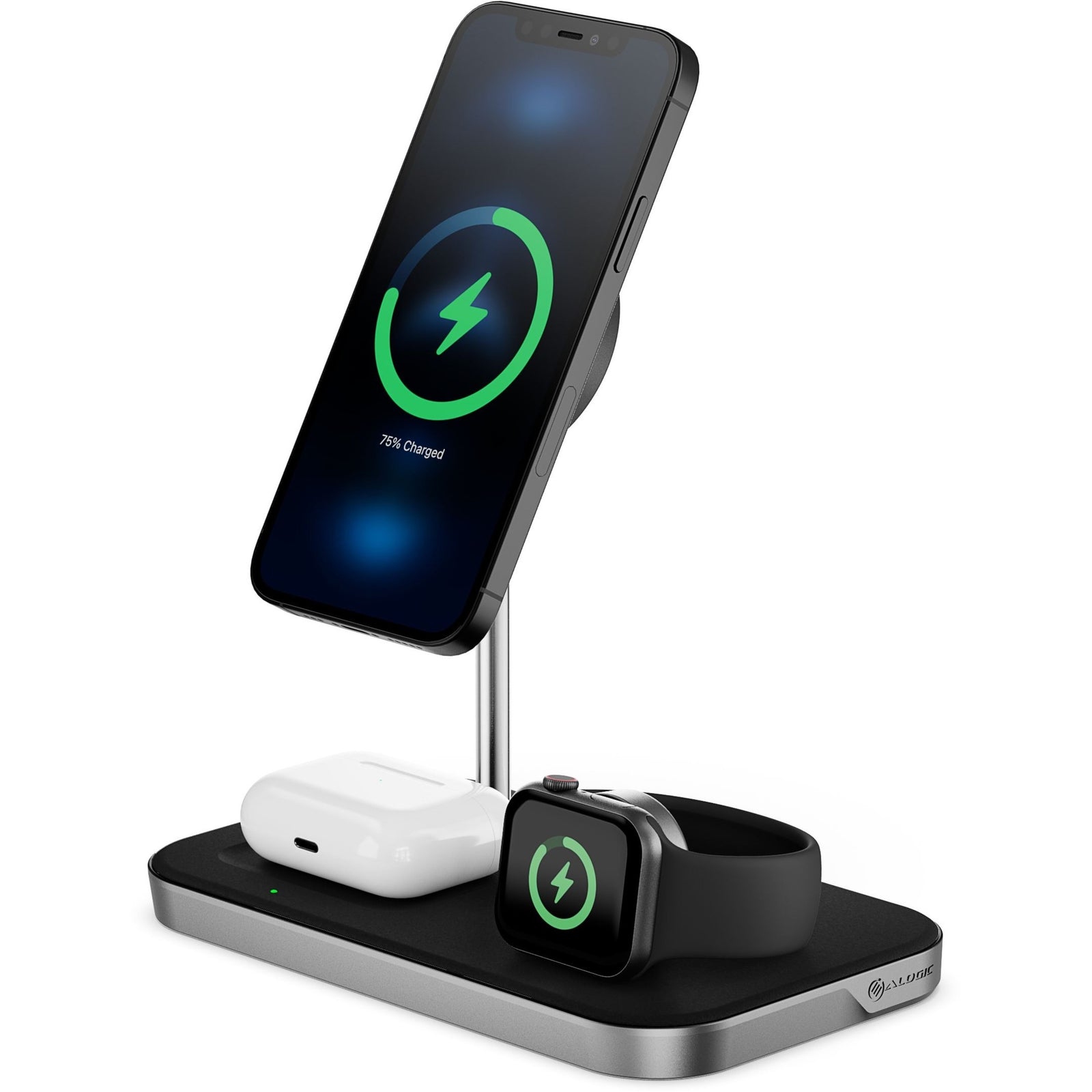 Alogic MagSpeed 3-in-1 Wireless 15W Charging Station (MSP31CS15W) Alternate-Image5 image