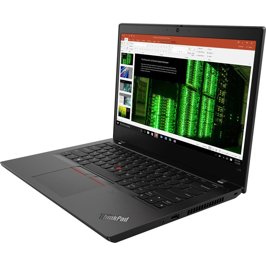 Lenovo ThinkPad L14 Gen2 20X100GCUS 14" Touchscreen Notebook - Full HD - 1920 x 1080 - Intel Core i5 11th Gen i5-1135G7 Quad-core (4 Core) 2.4GHz - 8GB Total RAM - 256GB SSD - Black - no ethernet port - not compatible with mechanical docking stations, only supports cable docking Alternate-Image2 image