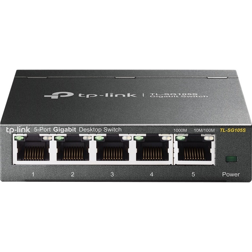 TP-Link TL-SG105S 5-Port Desktop Gigabit Switch, 10/100/1000Mbps Ethernet Switch