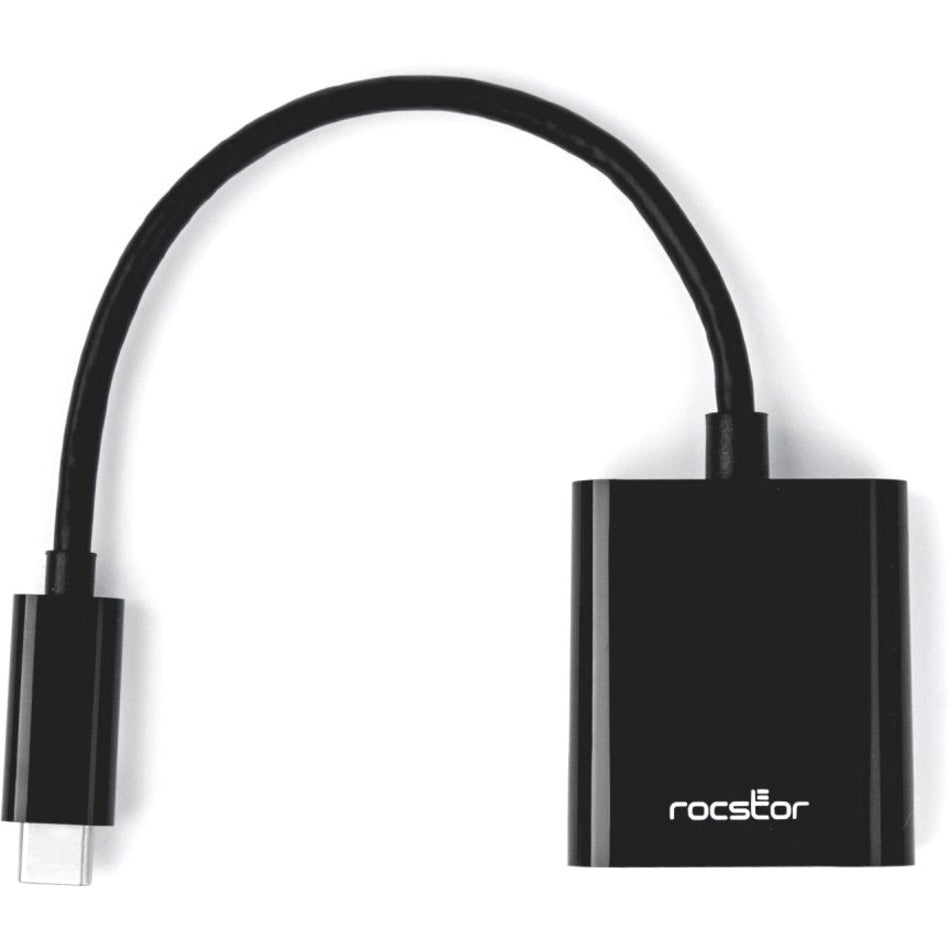 Rocstor Y10A237-B1 USB-C to DisplayPort Adapter - 4K 60Hz, Reversible, Plug and Play, HDR Support, HDCP