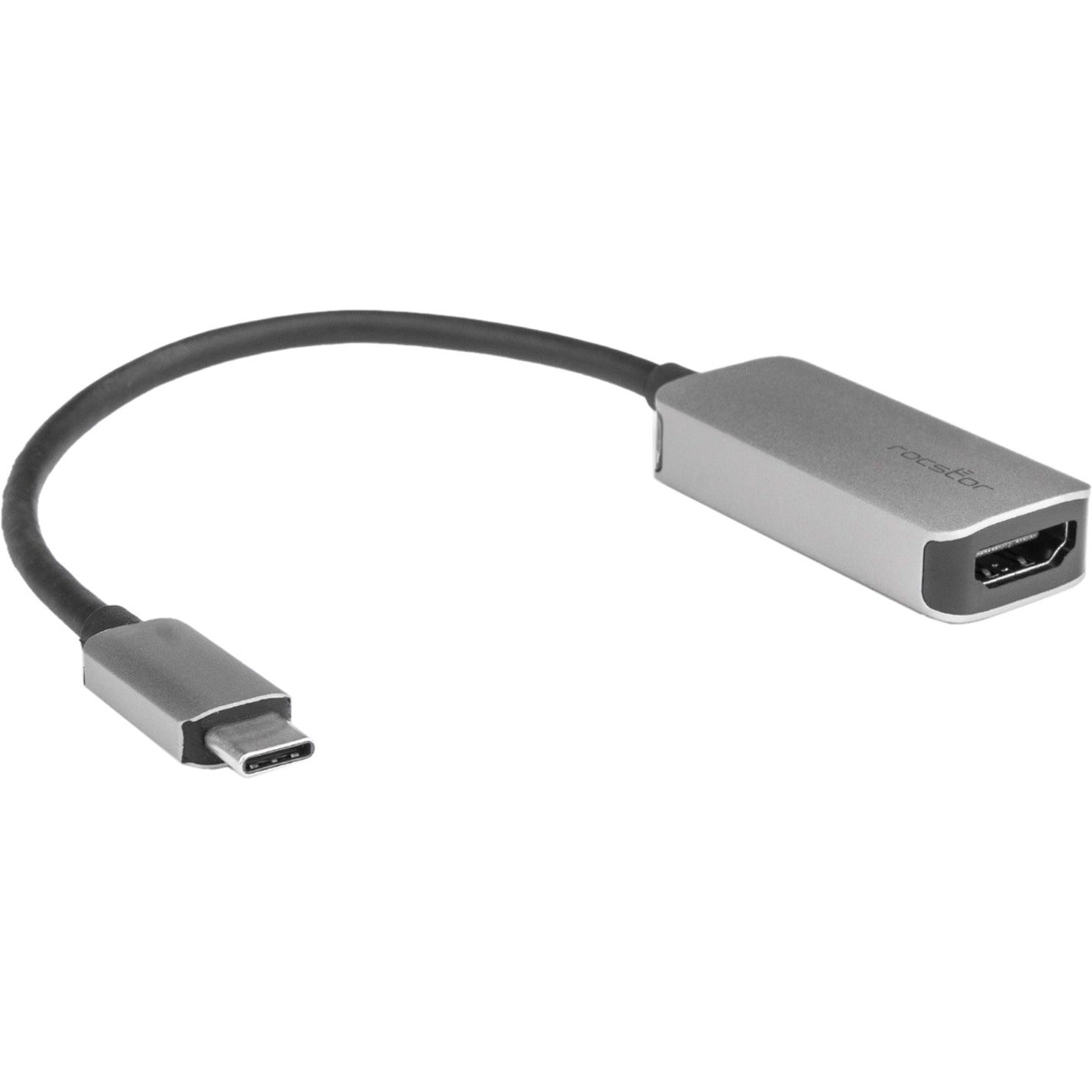 Rocstor Y10A243-A1 Premium USB-C to HDMI Adapter - 4K 60Hz, Aluminum Grey