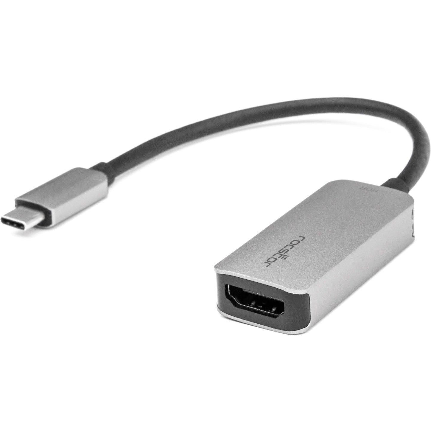 Rocstor Y10A243-A1 Premium USB-C to HDMI Adapter - 4K 60Hz, Aluminum Grey