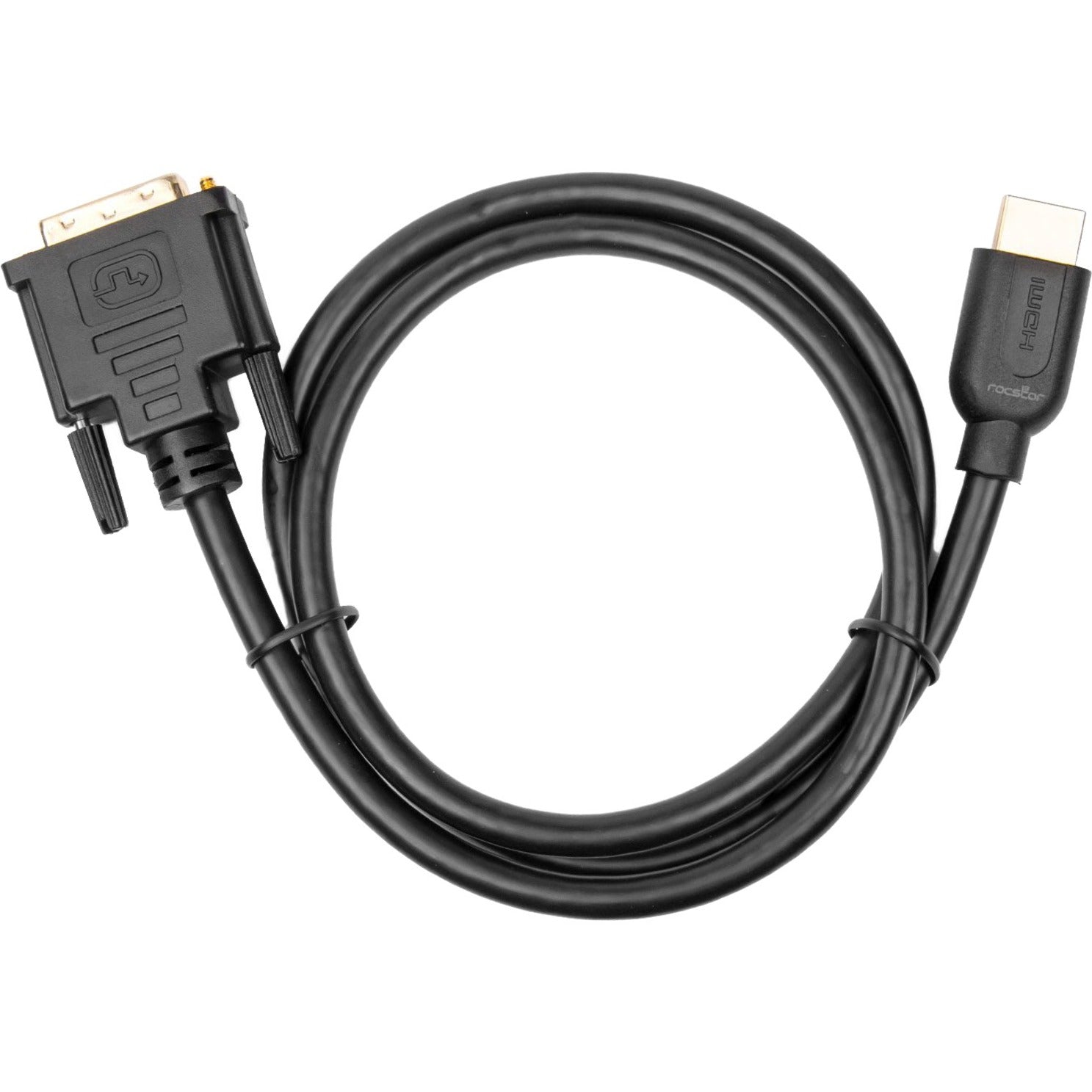 Rocstor Y10C266-B1 Premium HDMI to DVI-D Cable Male to Male, 3 ft, Gold-Plated, 1920 x 1200 Supported Resolution