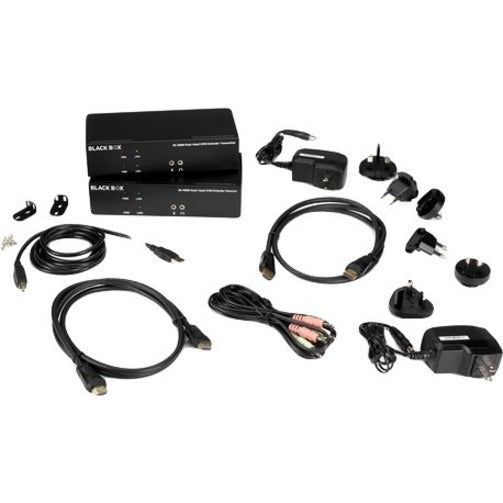 Black Box KVXLCH-200 KVX HDMI Extender, 328.08 ft Range, Metal Chassis