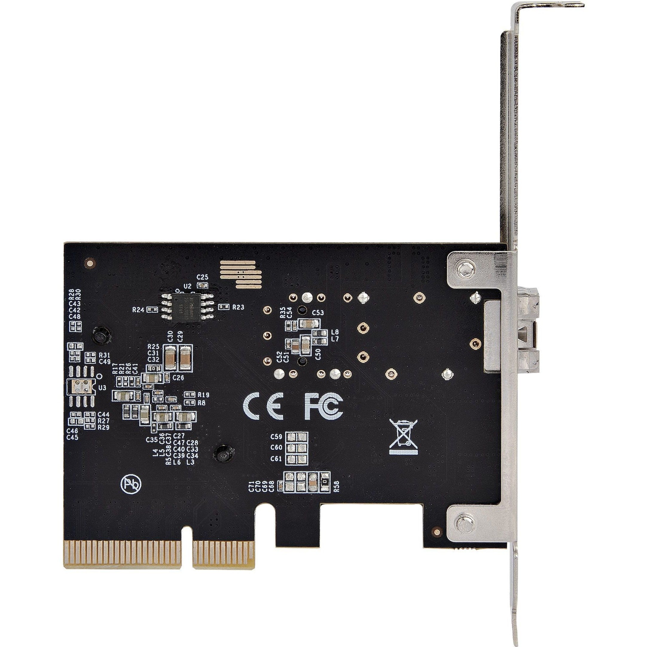 StarTech.com PEX10GSFP 10Gigabit Ethernet Network Card, Single