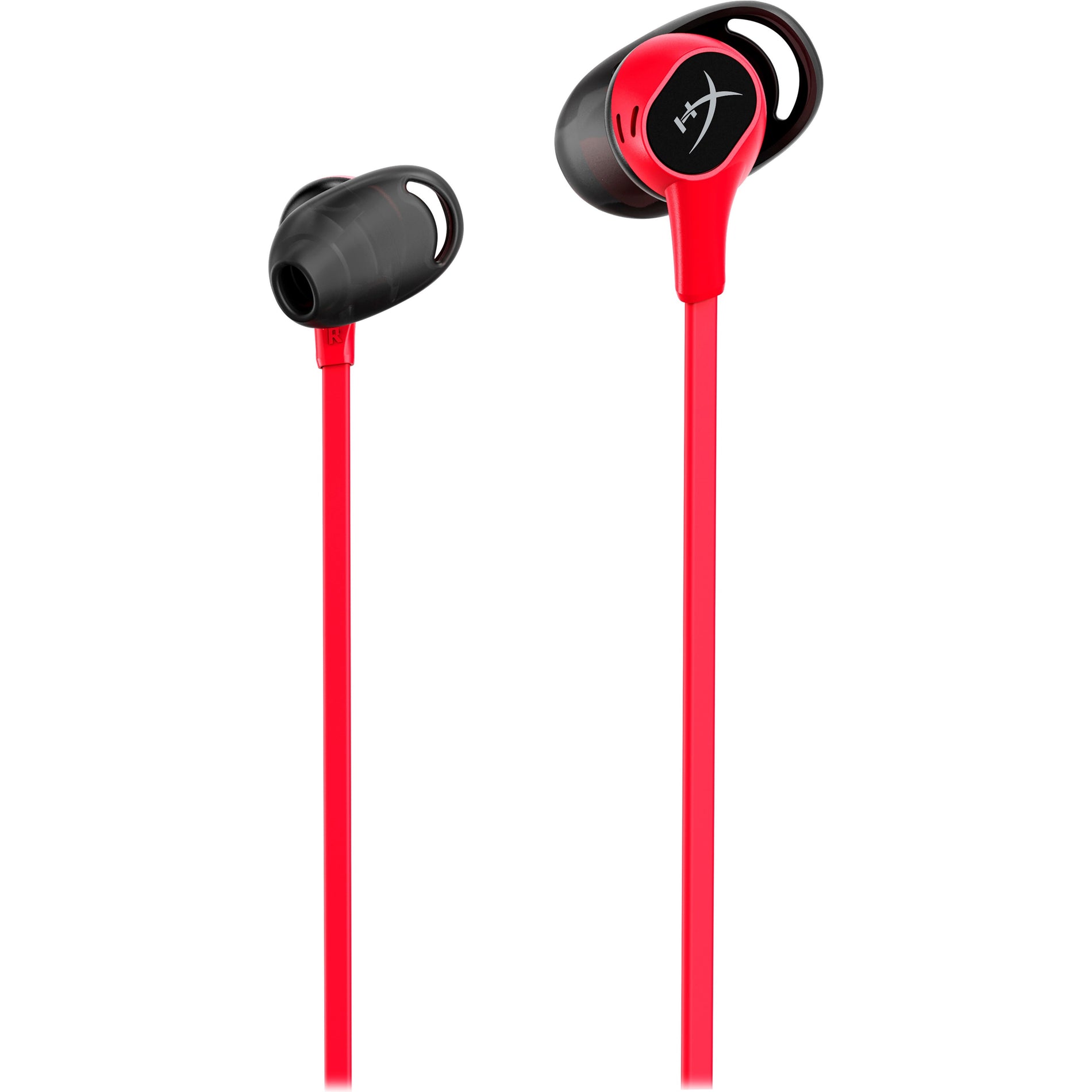 HyperX 4P5H7AA Cloud Buds Wireless Headphones (Red-Black), Lightweight, Rechargeable Battery, Comfortable