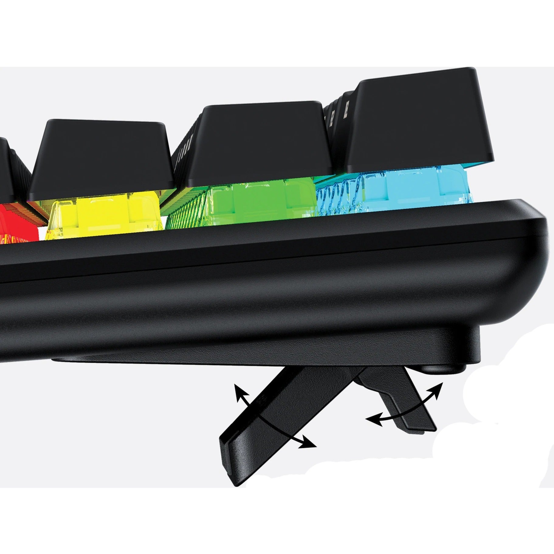 超频X合金起源60% 机械游戏键盘，RGB LED背光，紧凑键盘，可调倾斜超频