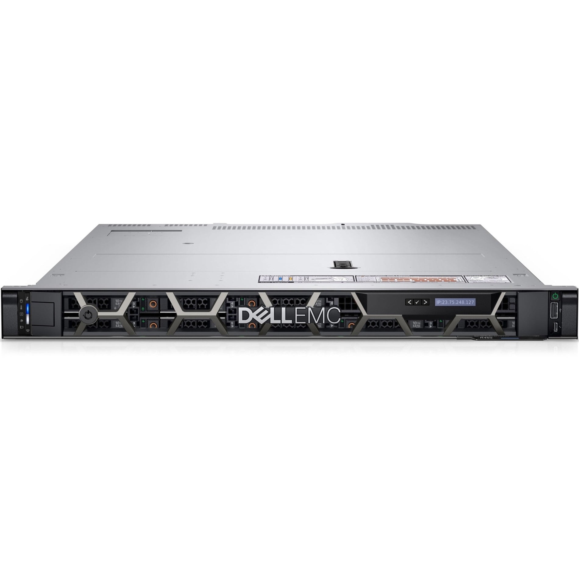 Dell EMC 9C5T8 PowerEdge R450 Server, Xeon Silver 4310, 16GB RAM, 480GB SSD, 2.1GHz, 12 Core